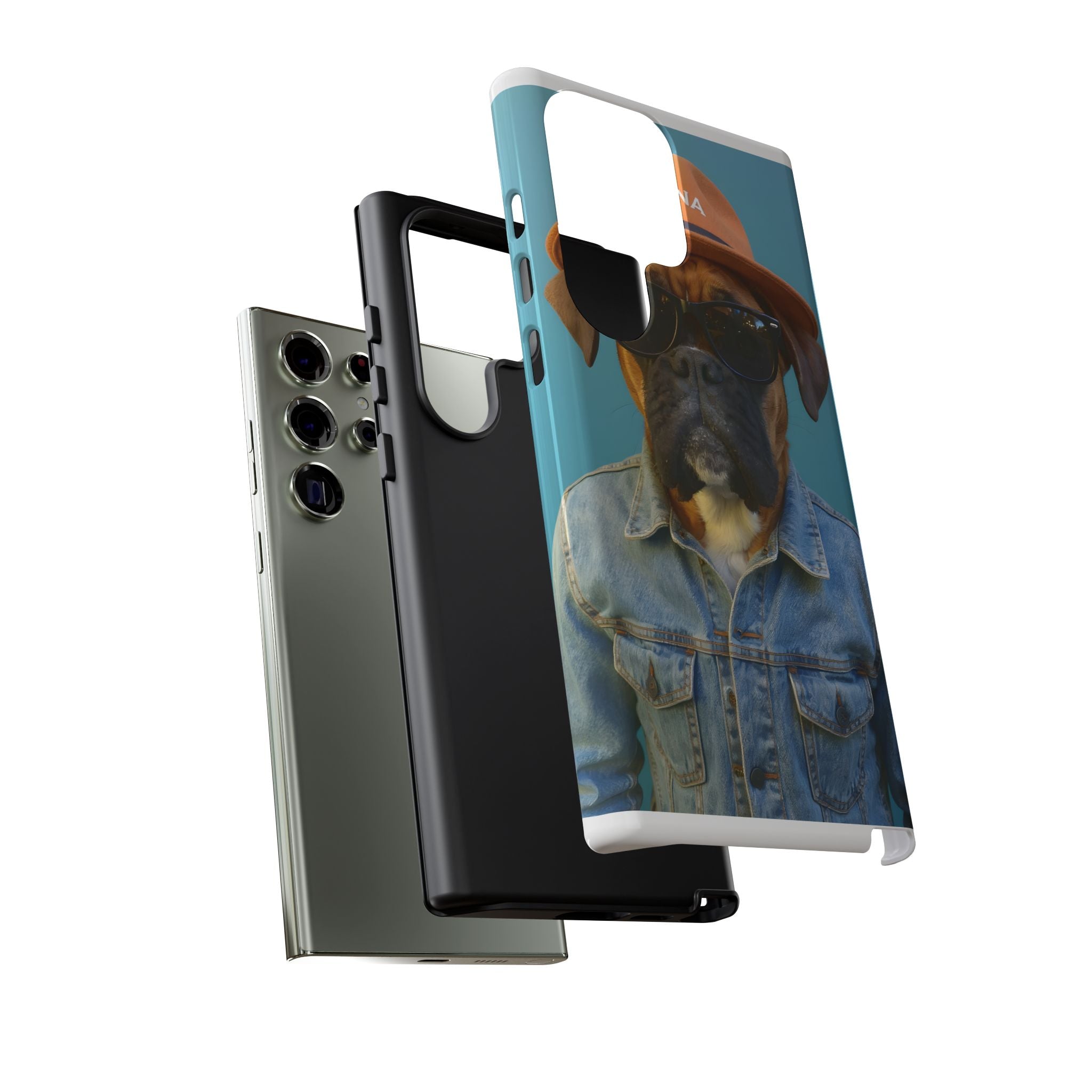 Dog Portrait PhCase - Denim Style - 80a6cbbd