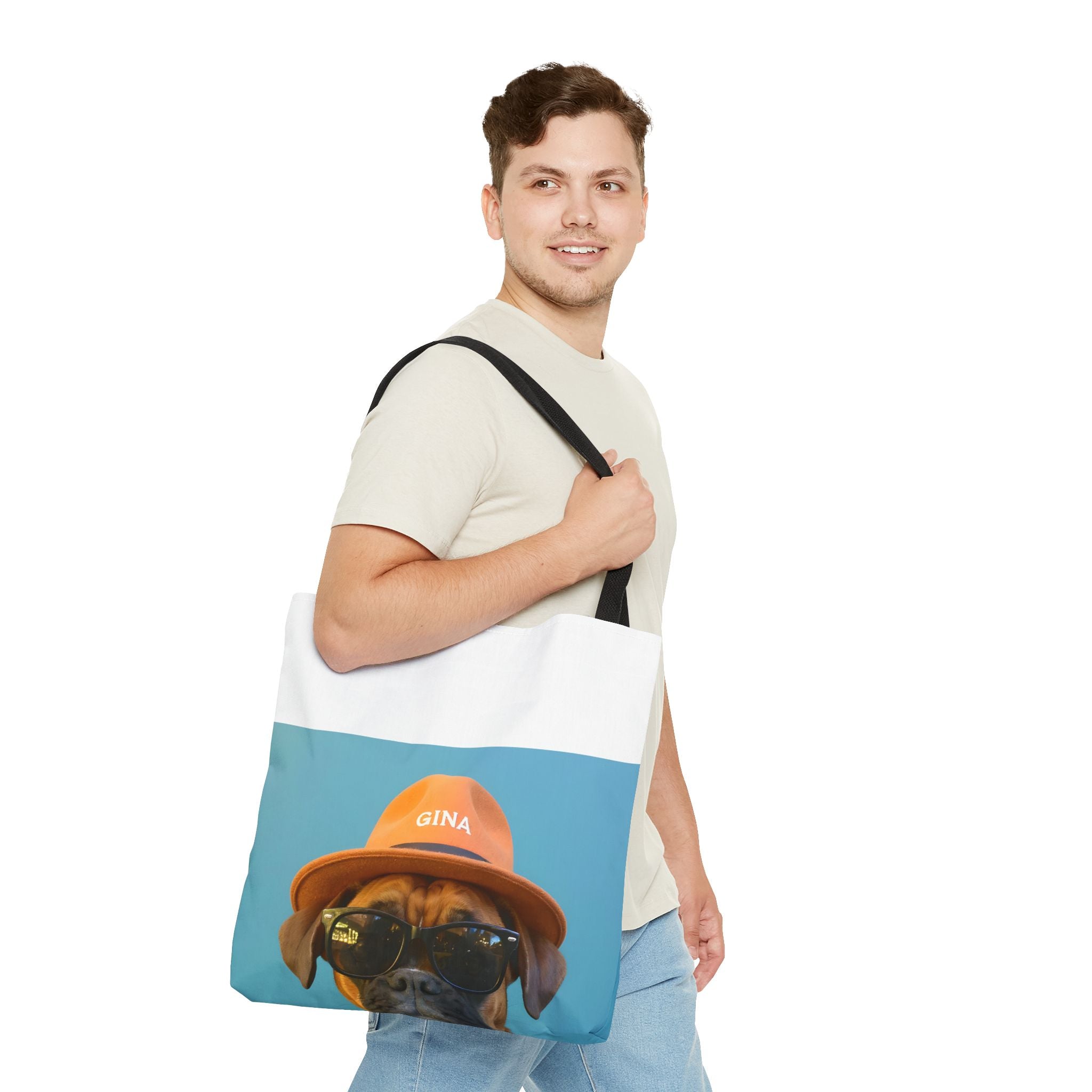 Dog Portrait ToteBg - Denim Style - f82322ec