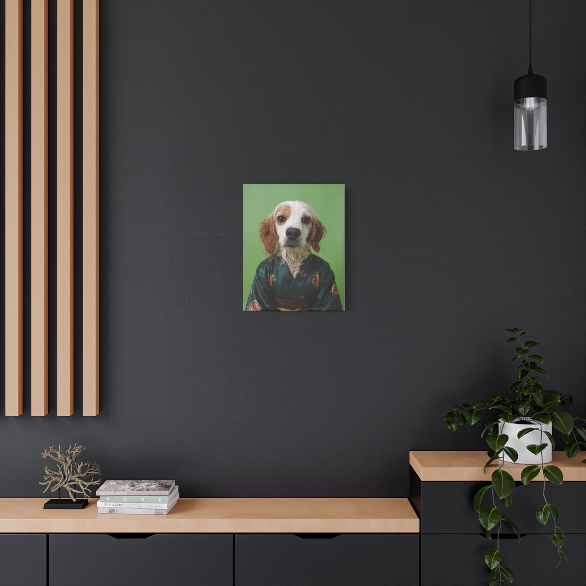 Dog Portrait Canvas - Kimono Vogue - b305948b