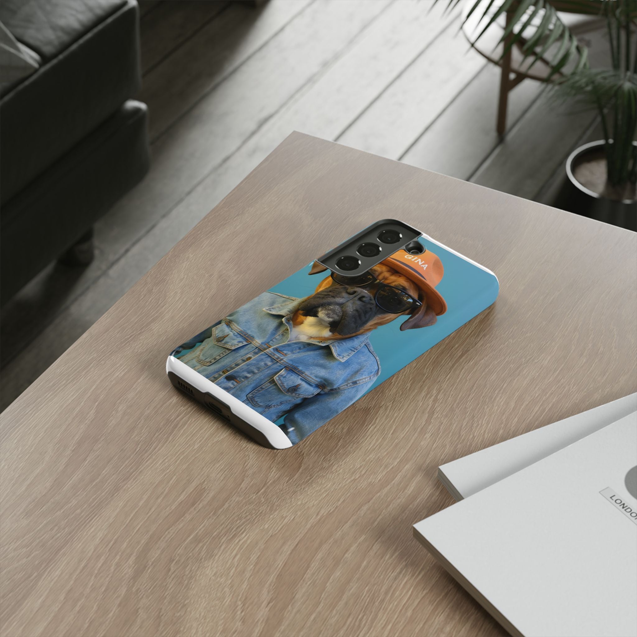 Dog Portrait PhCase - Denim Style - 80a6cbbd
