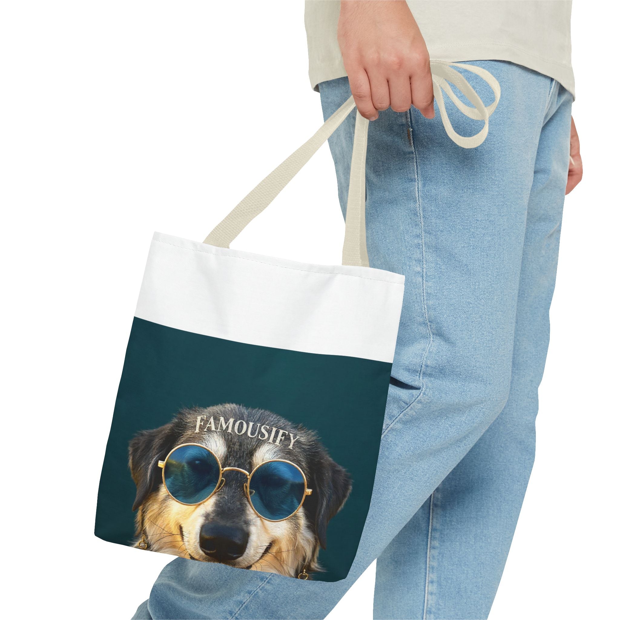 Dog Portrait ToteBg - Hippy Style - 8463fa52