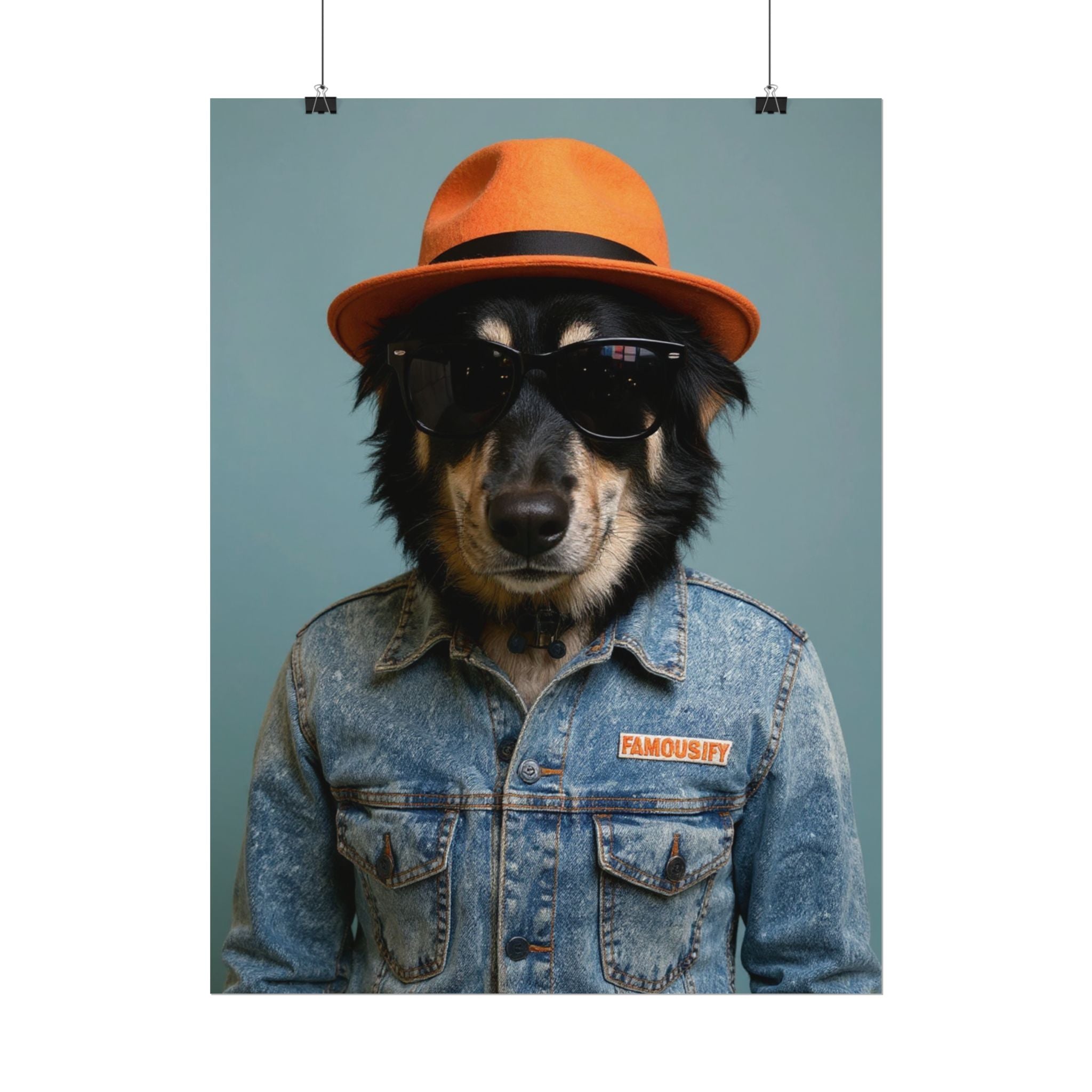 Dog Portrait FinArt - Denim Style - 45b59fa4