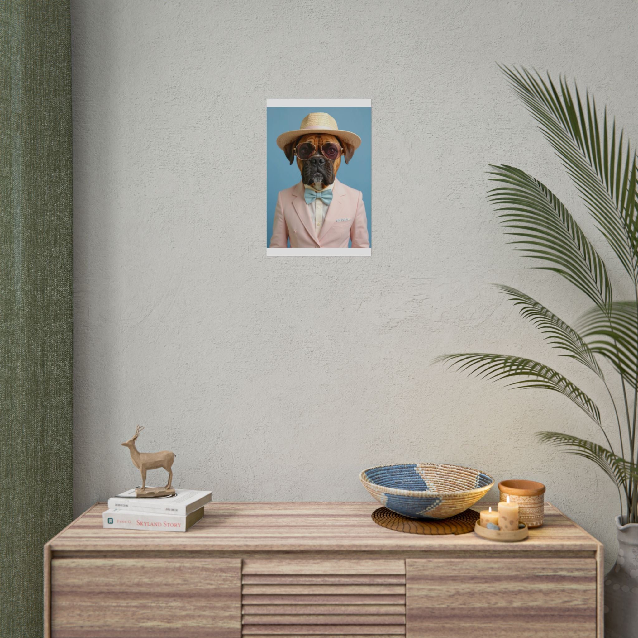 Dog Portrait FinArt - Pink Style - 35c87ce4