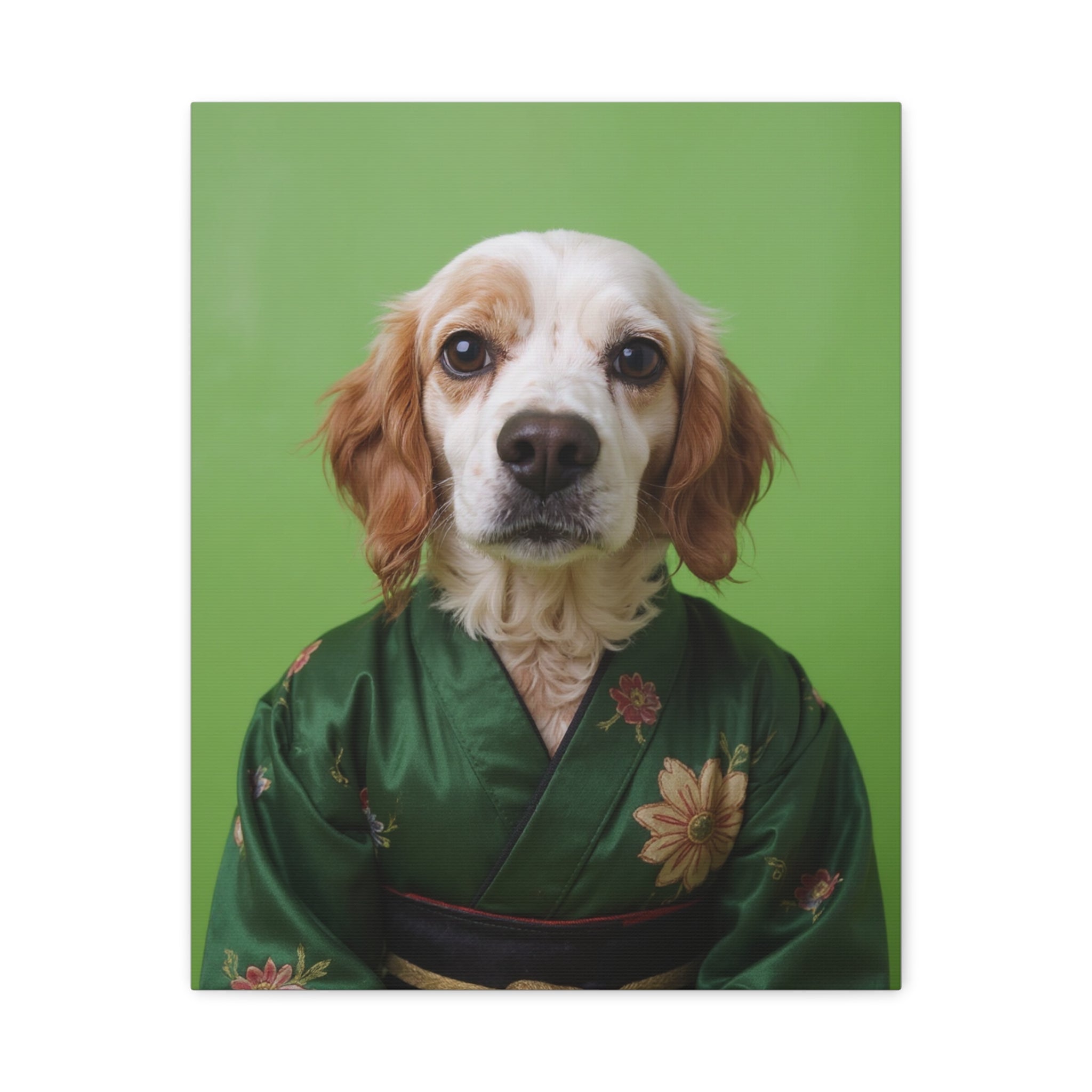 Dog Portrait Canvas - Kimono Vogue - d72d1f28