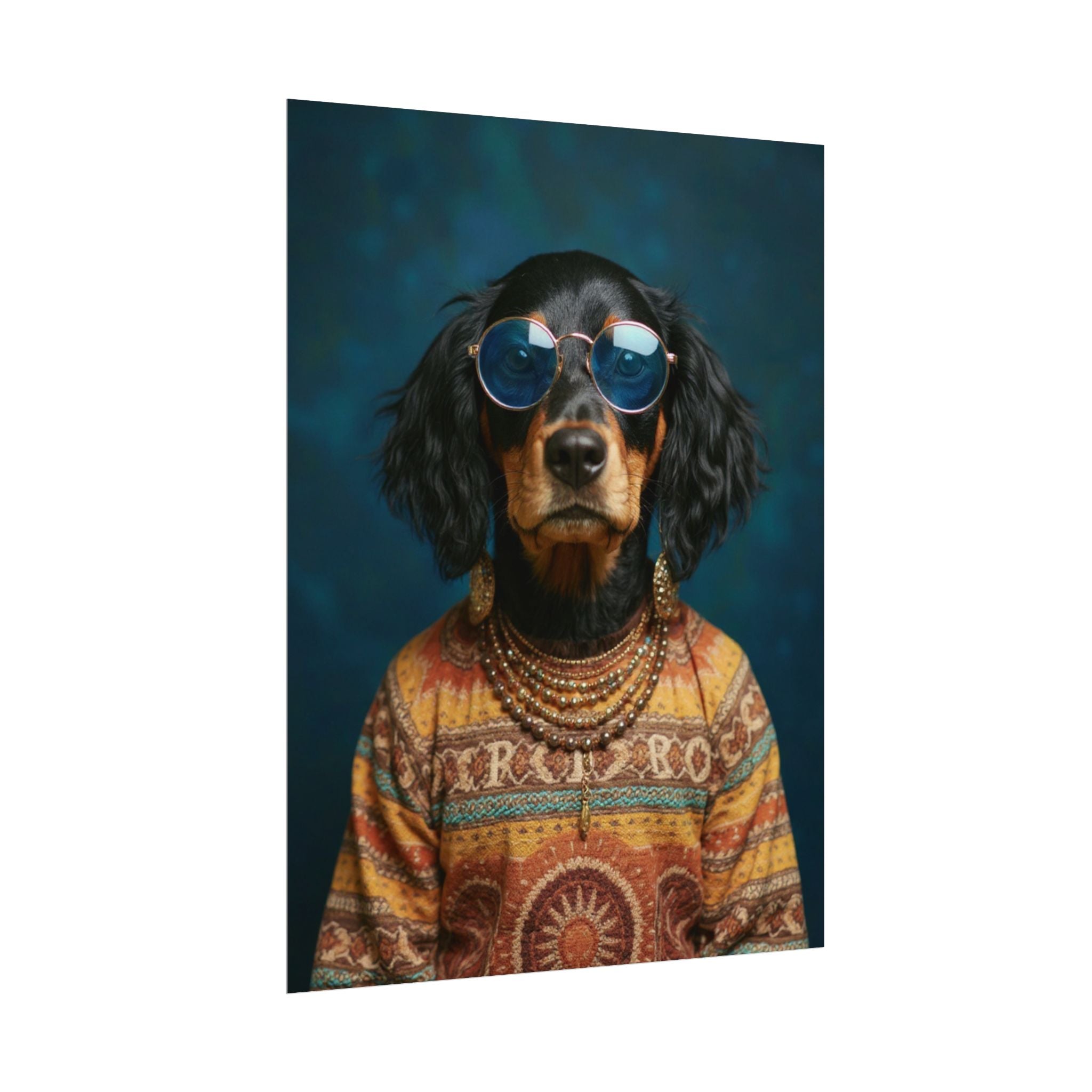 Dog Portrait FinArt - Hippy Style - 8a102245