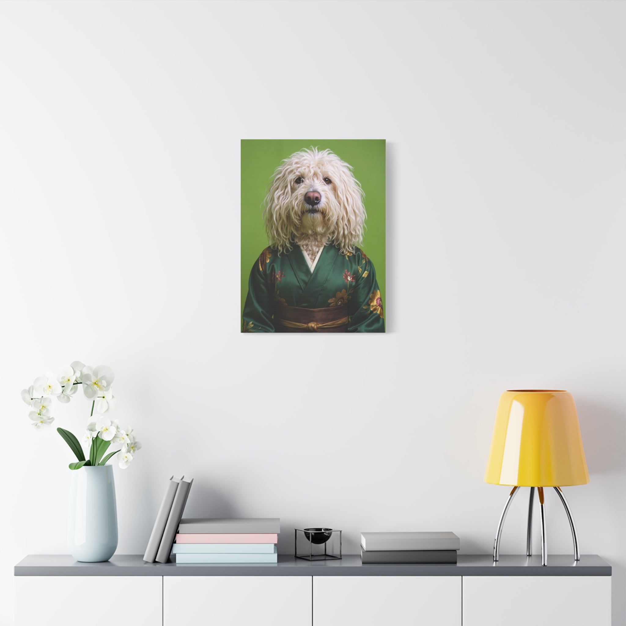 Dog Portrait Canvas - Kimono Vogue - 02969bbd