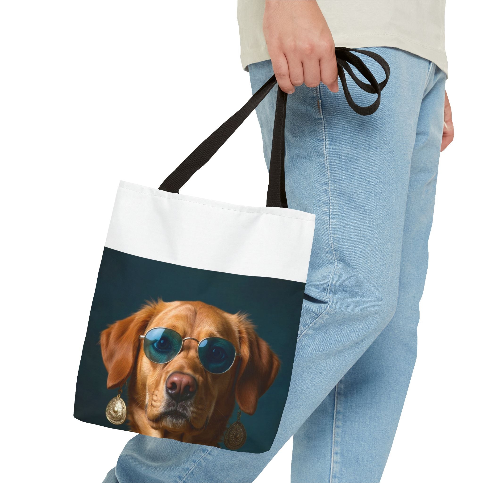 Dog Portrait ToteBg - Hippy Style - 052e9730