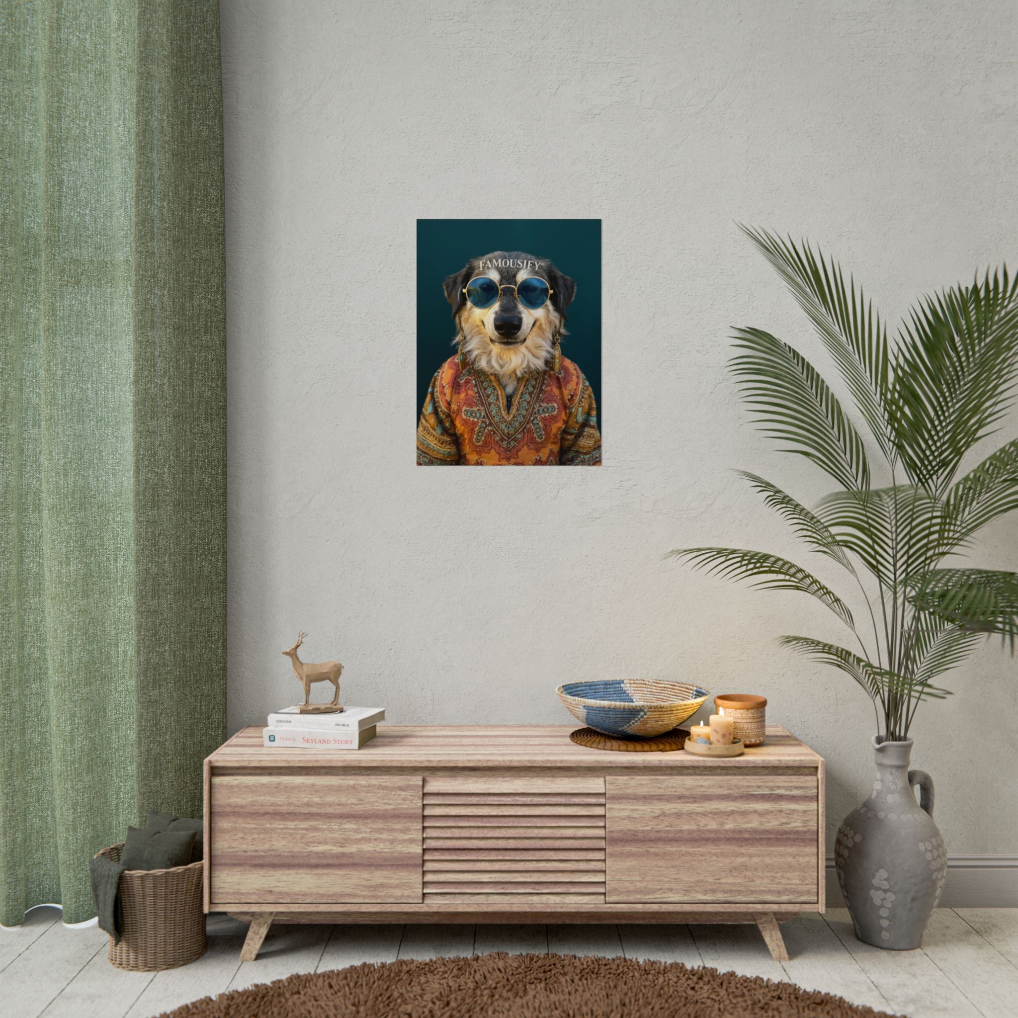Dog Portrait FinArt - Hippy Style - 1cfa7cd3