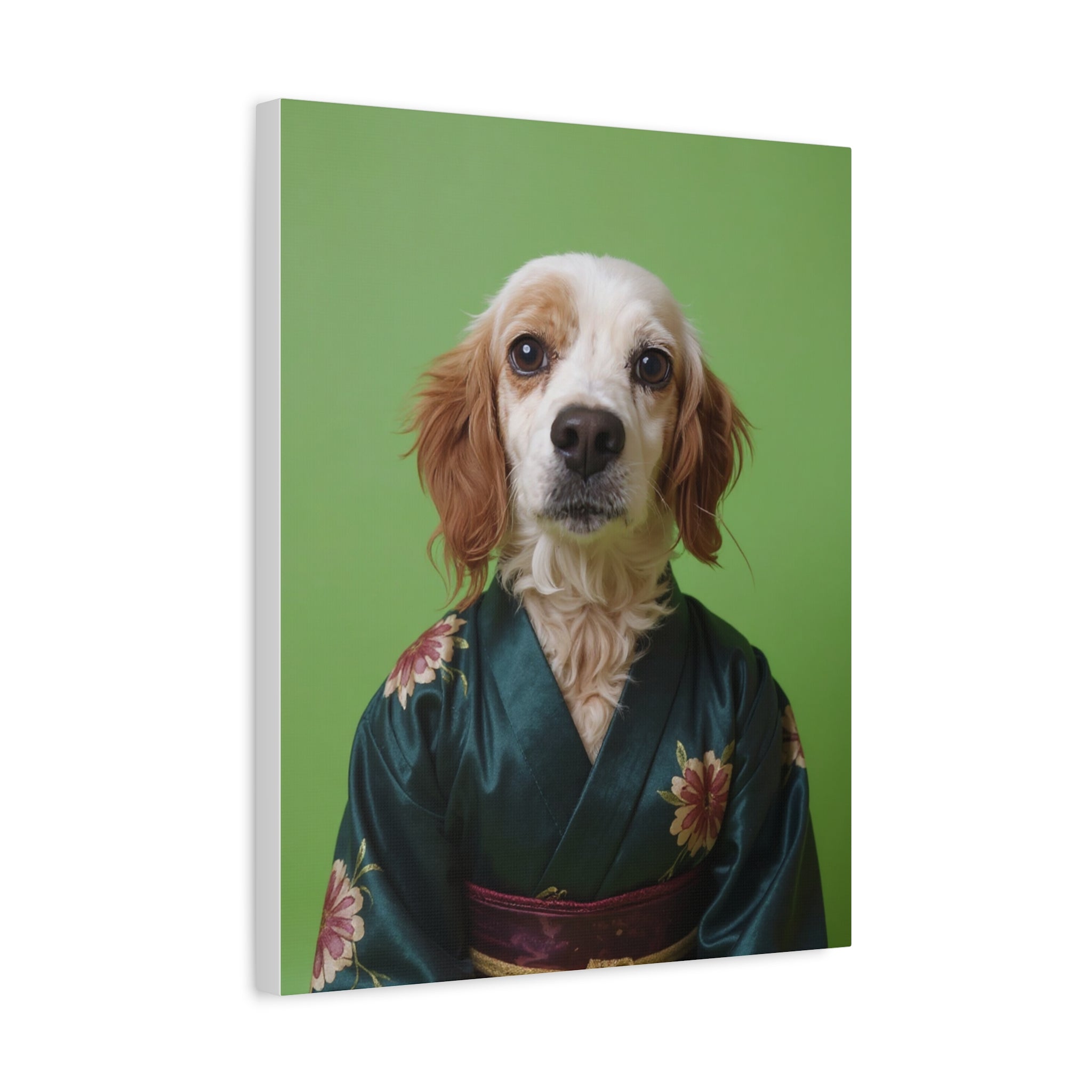 Dog Portrait Canvas - Kimono Vogue - 6257181d