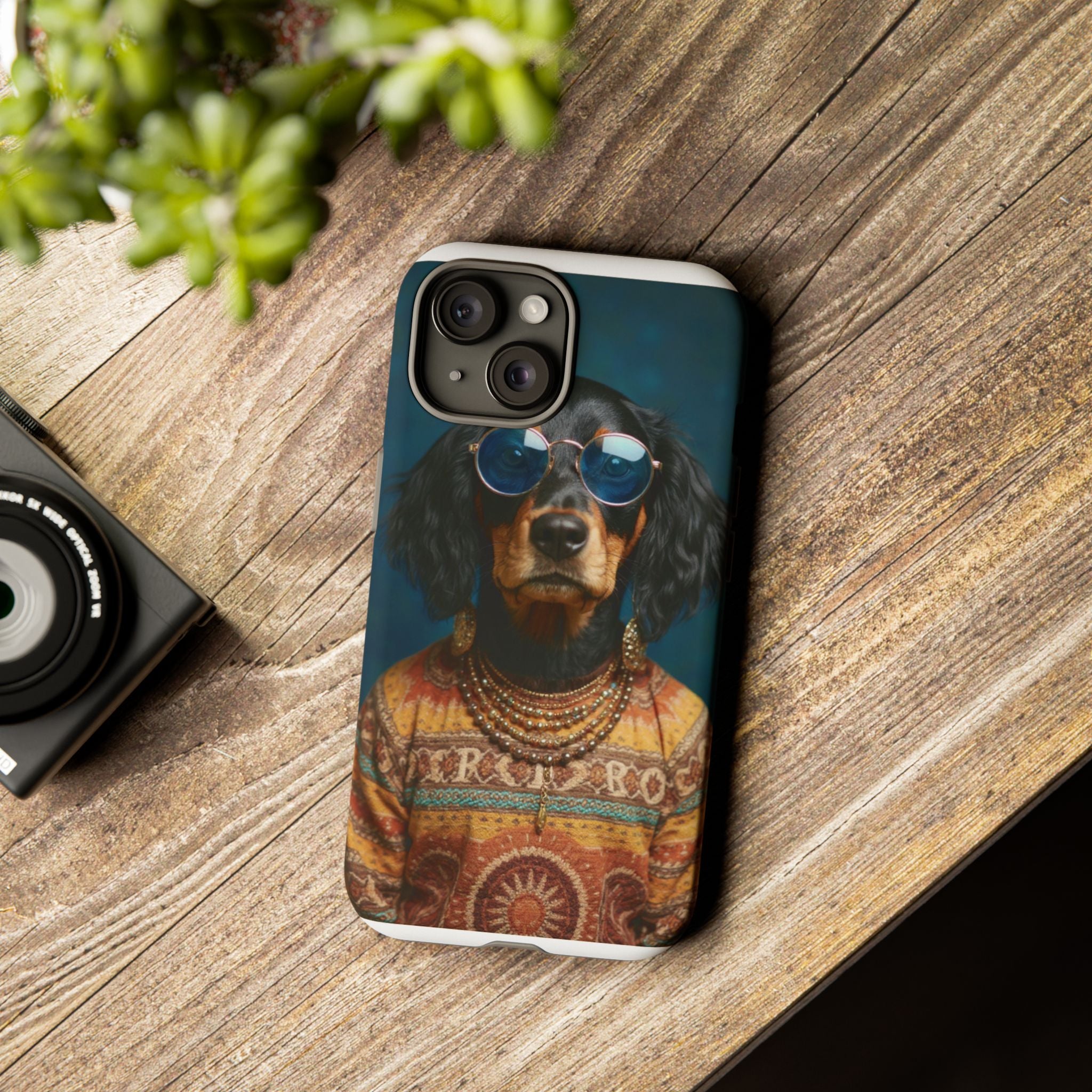 Dog Portrait PhCase - Hippy Style - e13b194d