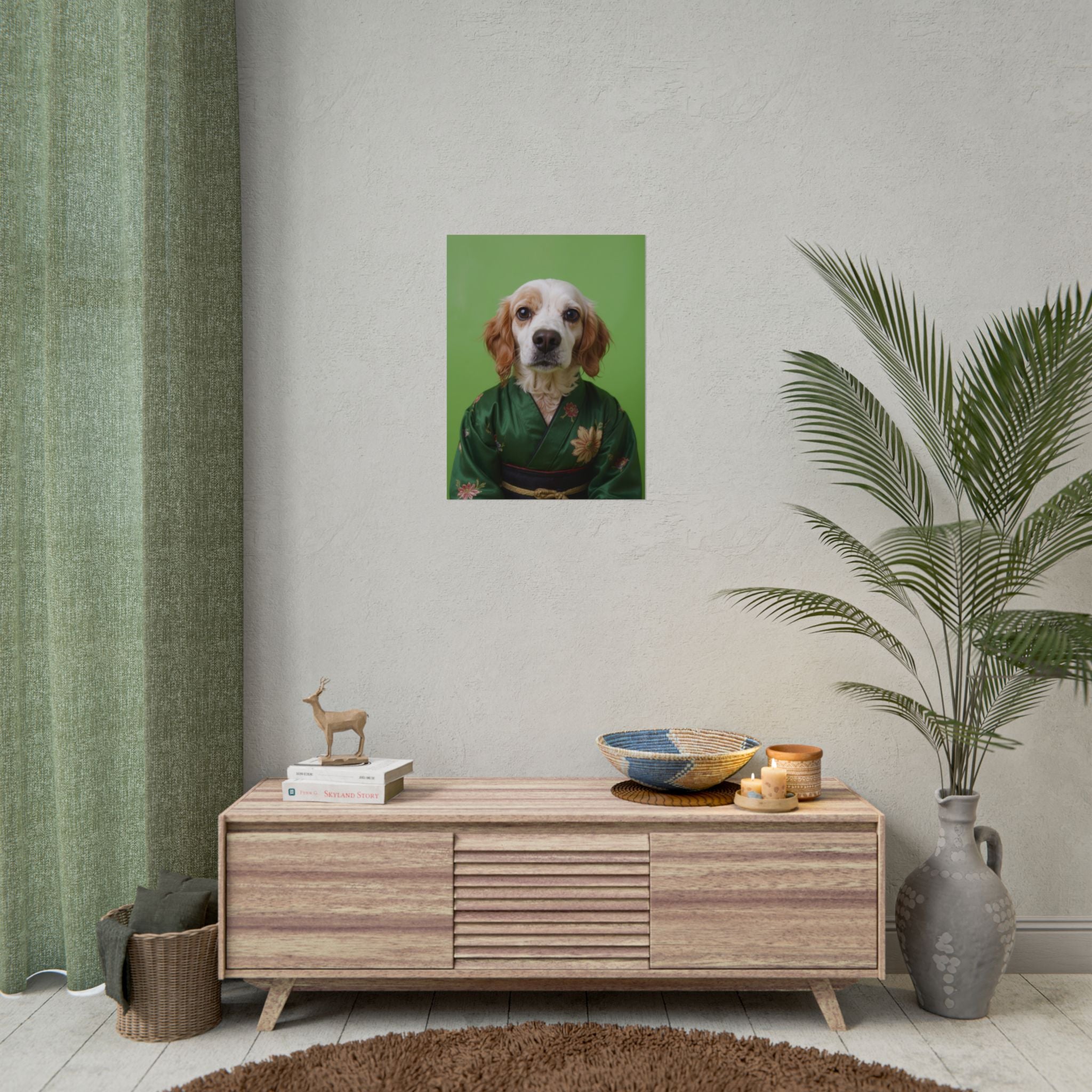Dog Portrait FinArt - Kimono Vogue - 41f002b5