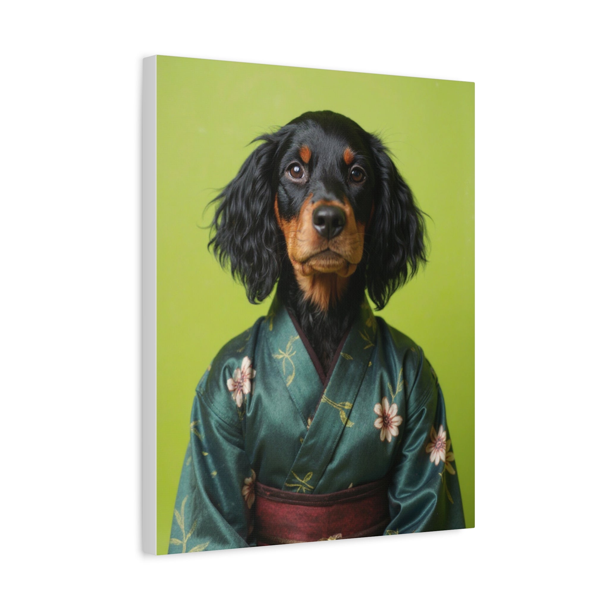 Dog Portrait Canvas - Kimono Vogue - 92d4c4b6