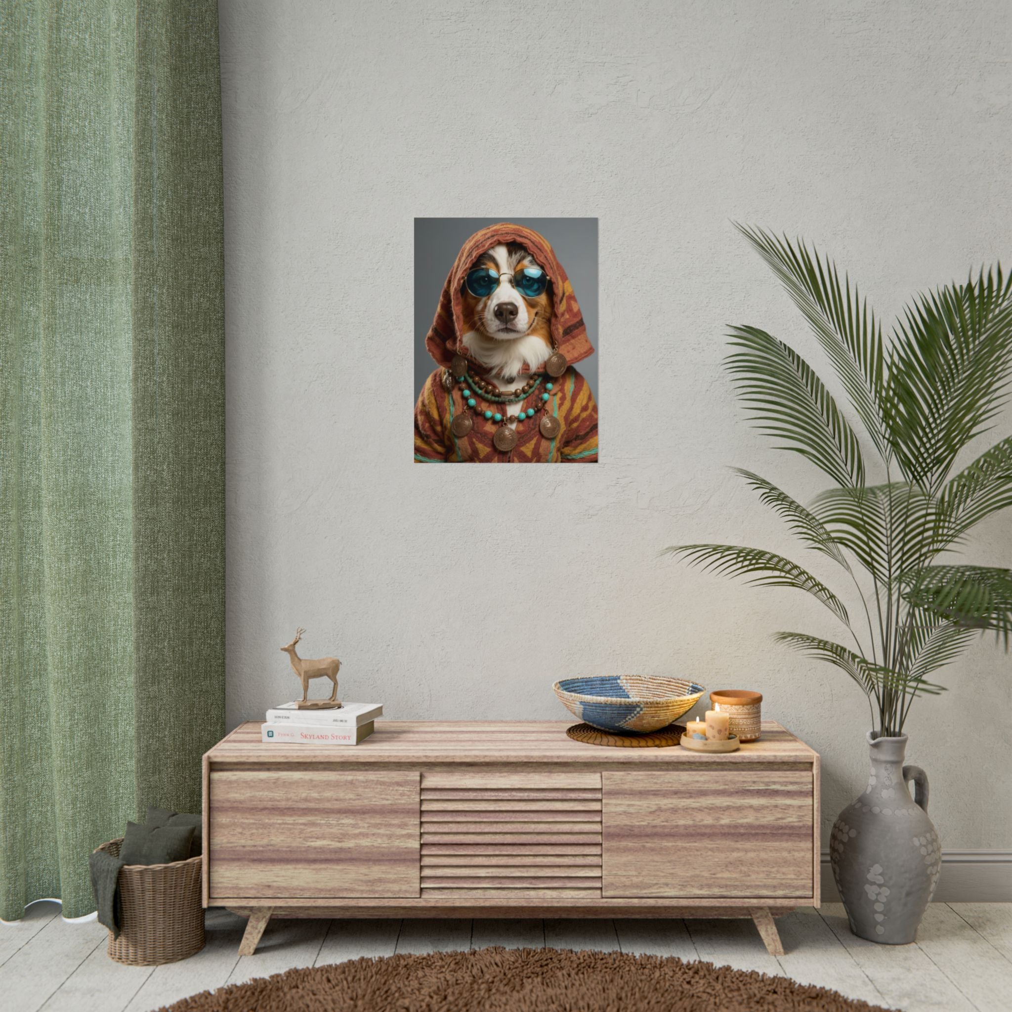 Dog Portrait FinArt - Hippy Style - 7d364c0c