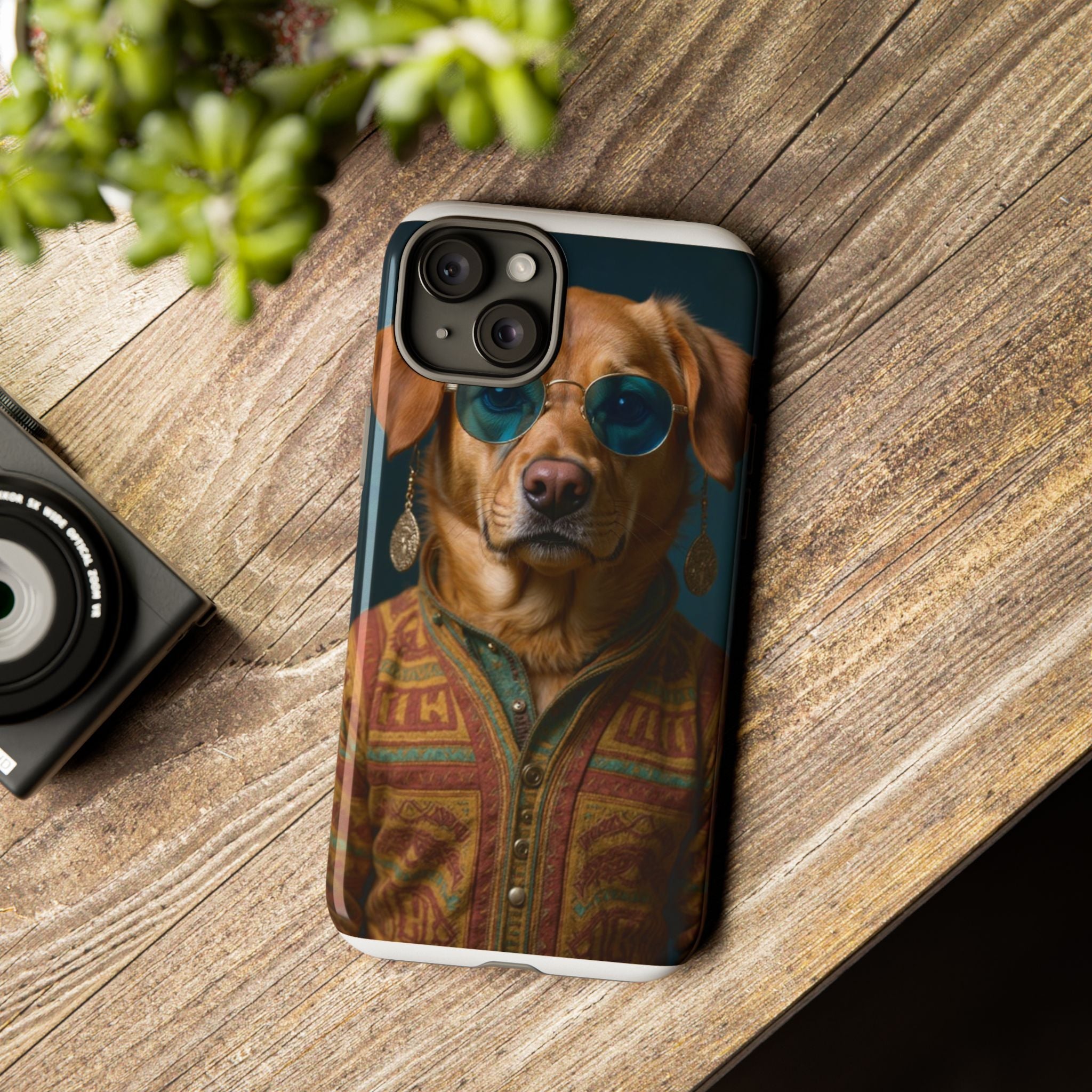 Dog Portrait PhCase - Hippy Style - 56d9d3ee