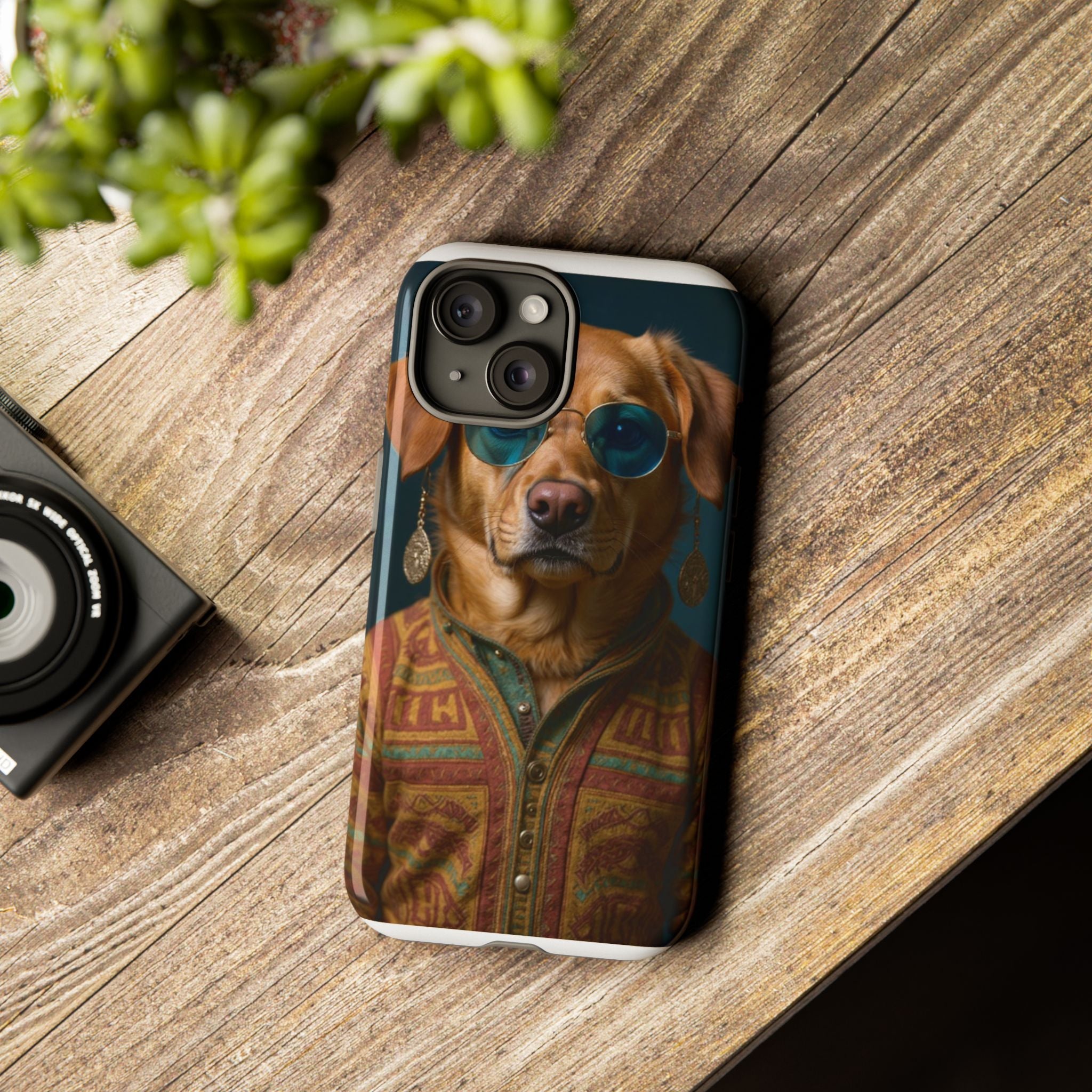 Dog Portrait PhCase - Hippy Style - 56d9d3ee