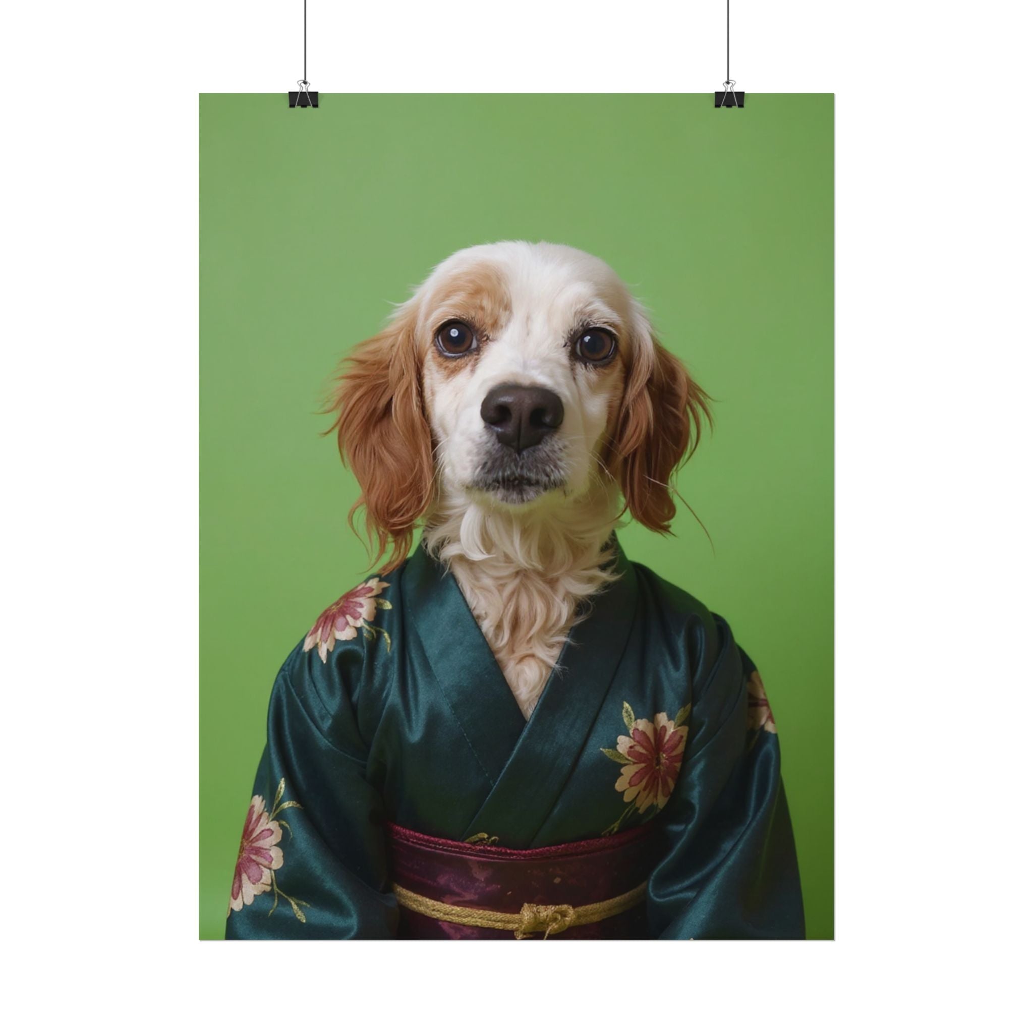 Dog Portrait FinArt - Kimono Vogue - 77e0541e