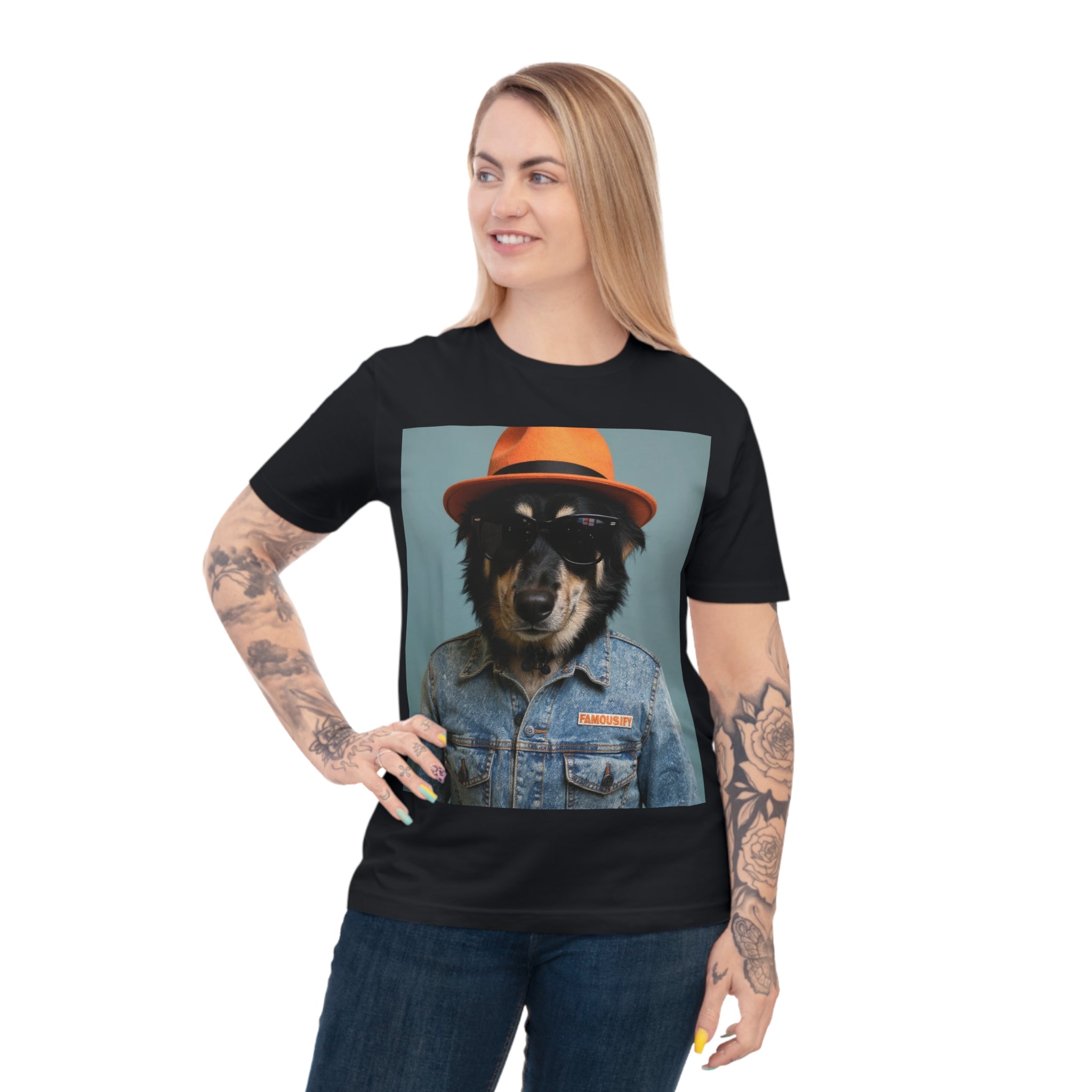 Dog Portrait TShirt - Denim Style - b87a725f