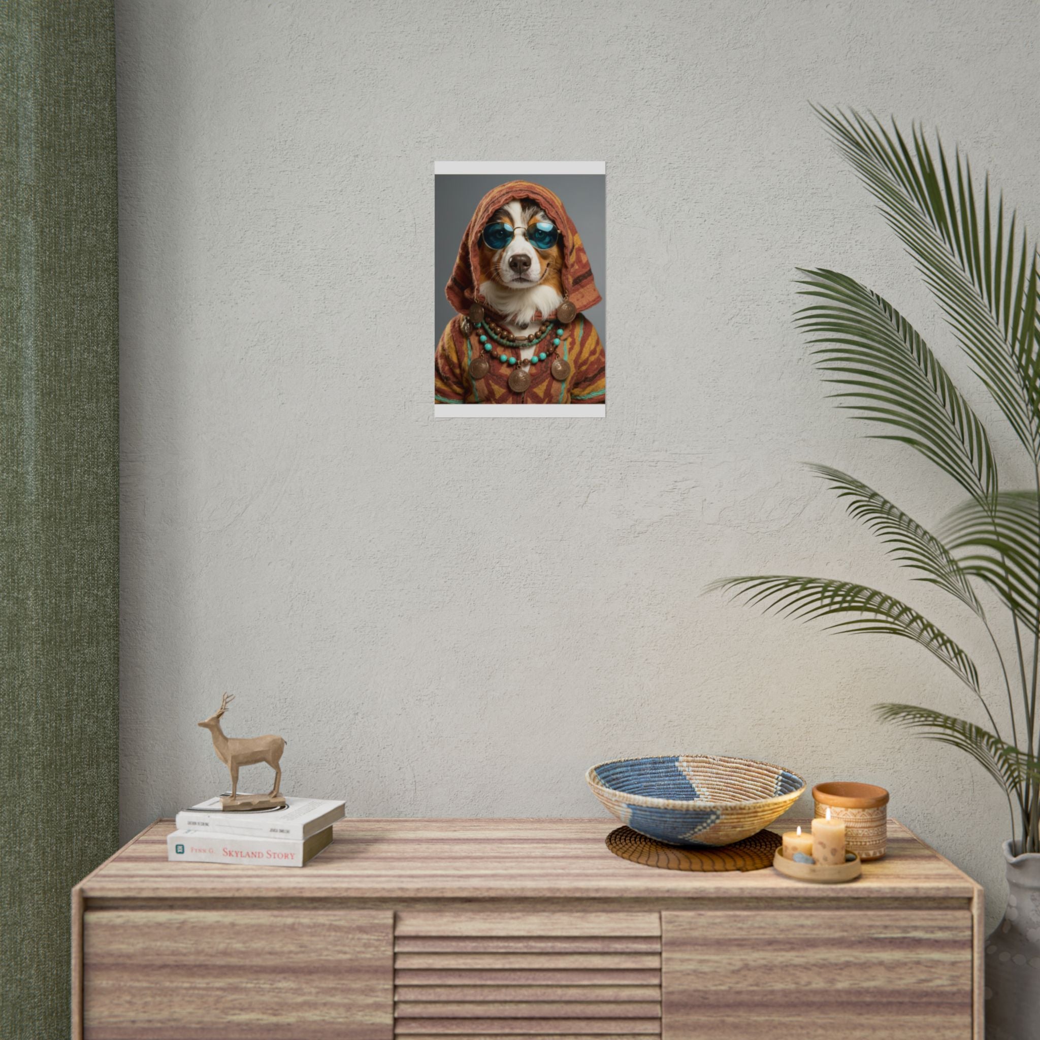 Dog Portrait FinArt - Hippy Style - 7d364c0c