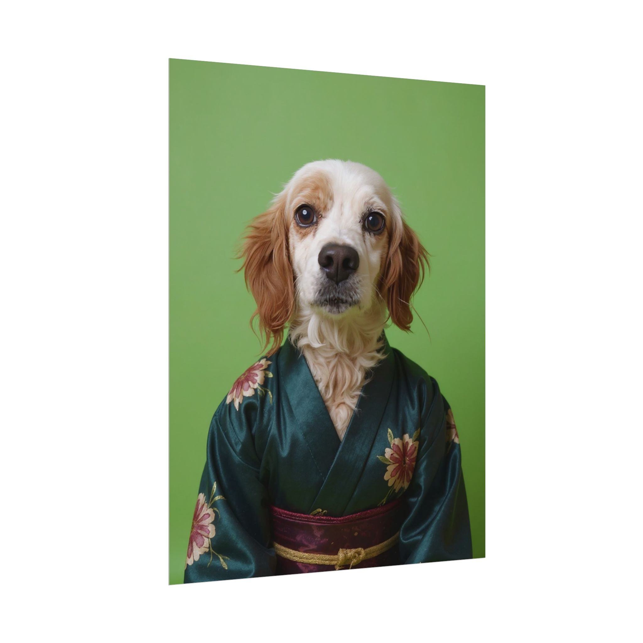 Dog Portrait FinArt - Kimono Vogue - 77e0541e