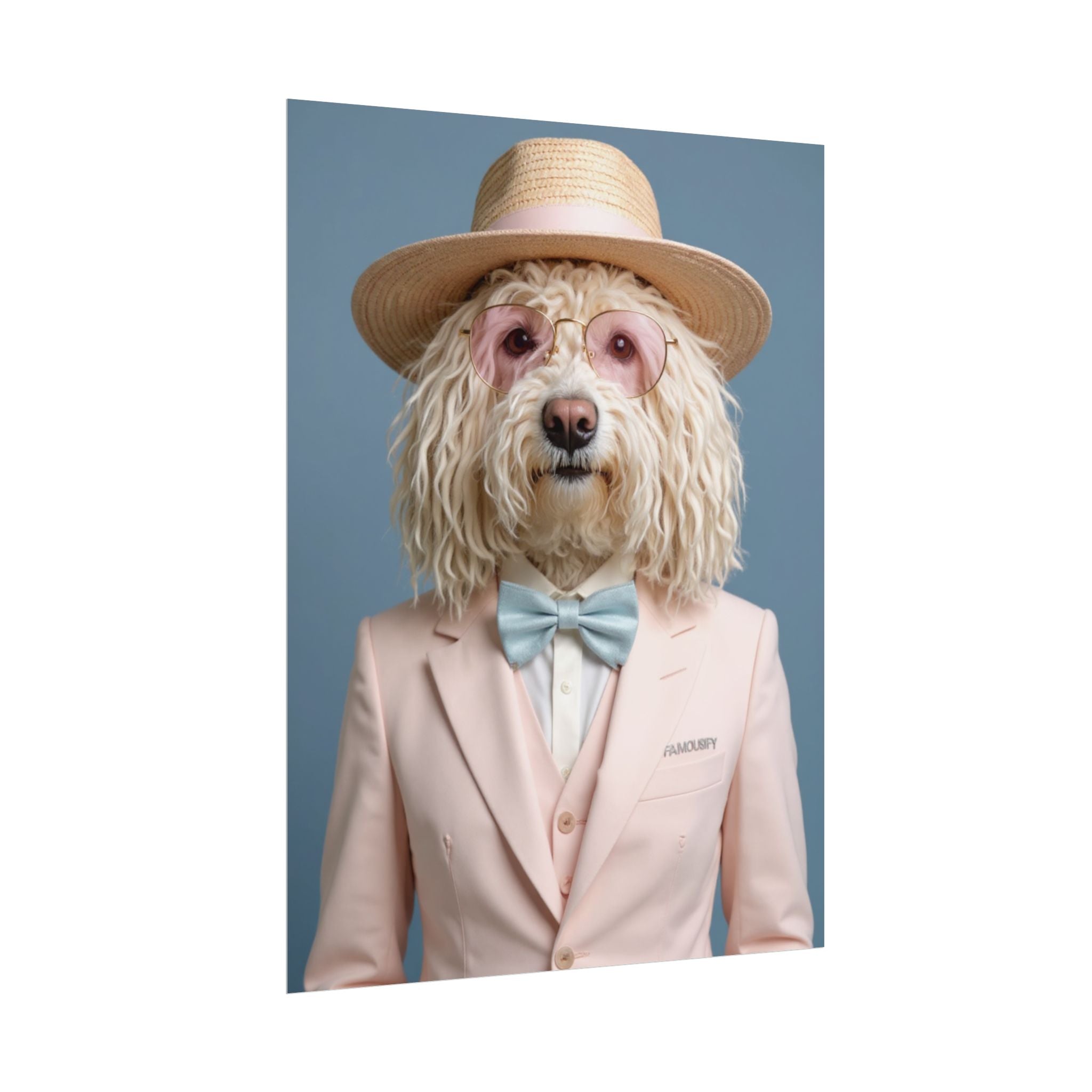 Dog Portrait FinArt - Pink Style - e0e1e324