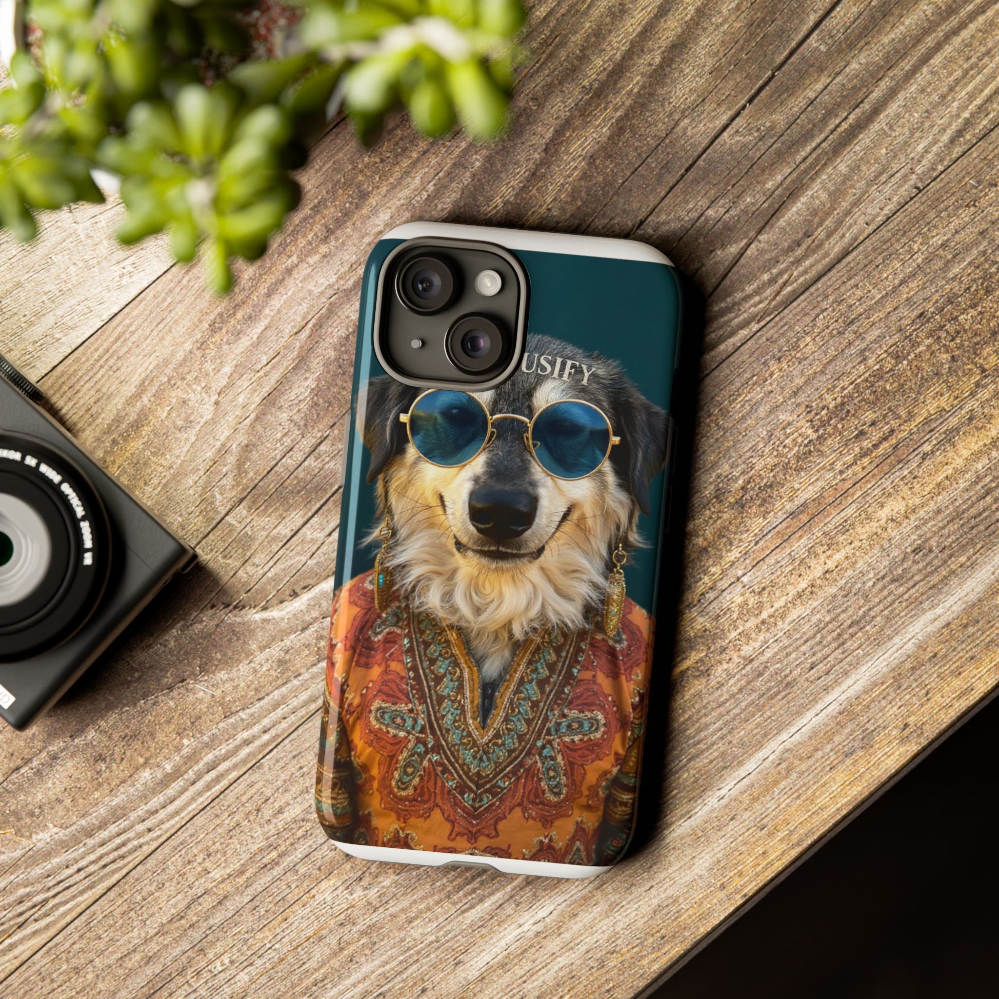 Dog Portrait PhCase - Hippy Style - ddda018c
