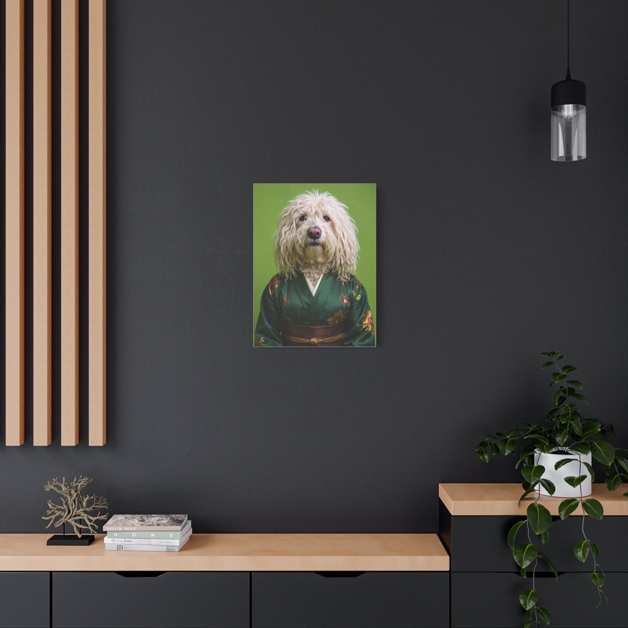 Dog Portrait Canvas - Kimono Vogue - 02969bbd