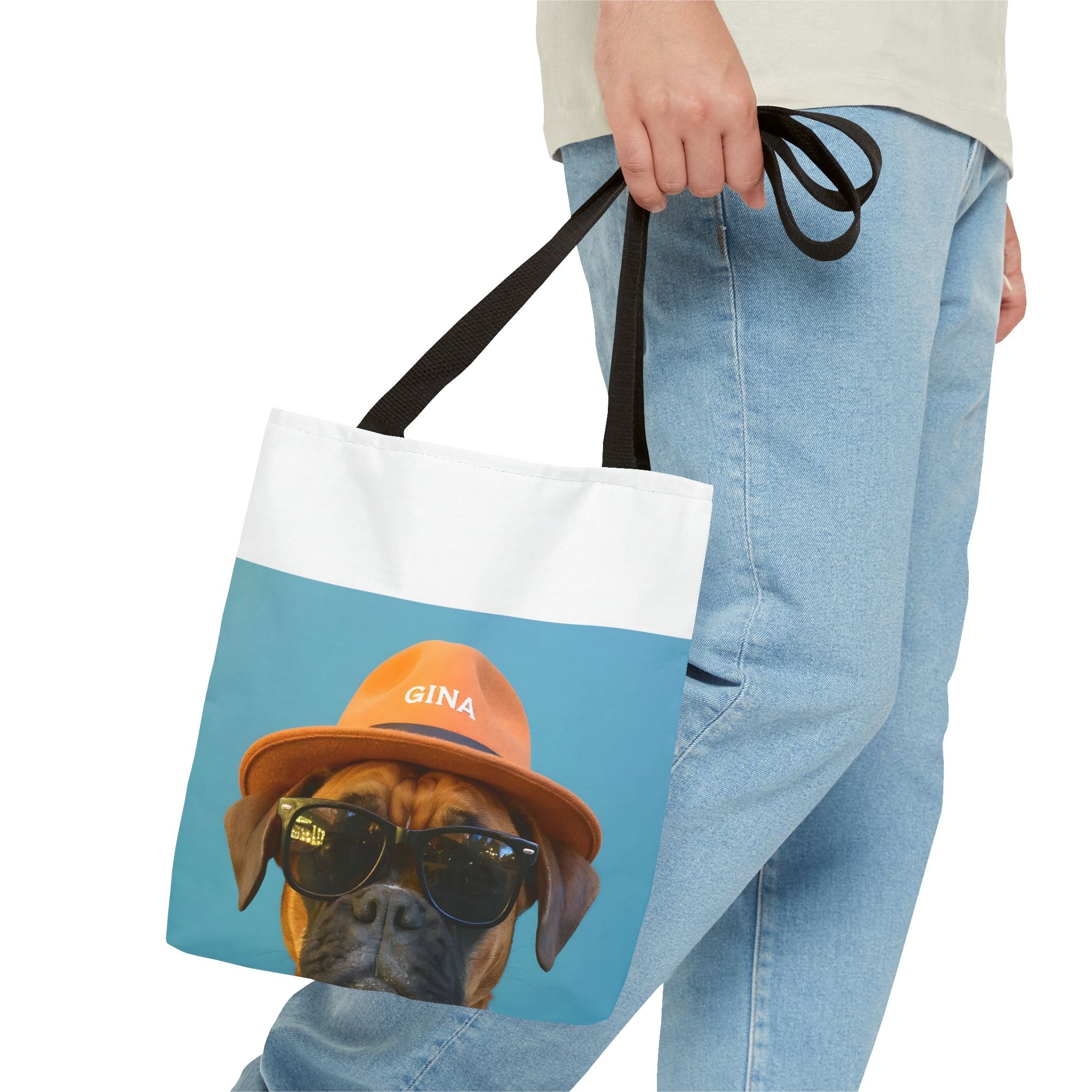 Dog Portrait ToteBg - Denim Style - f82322ec