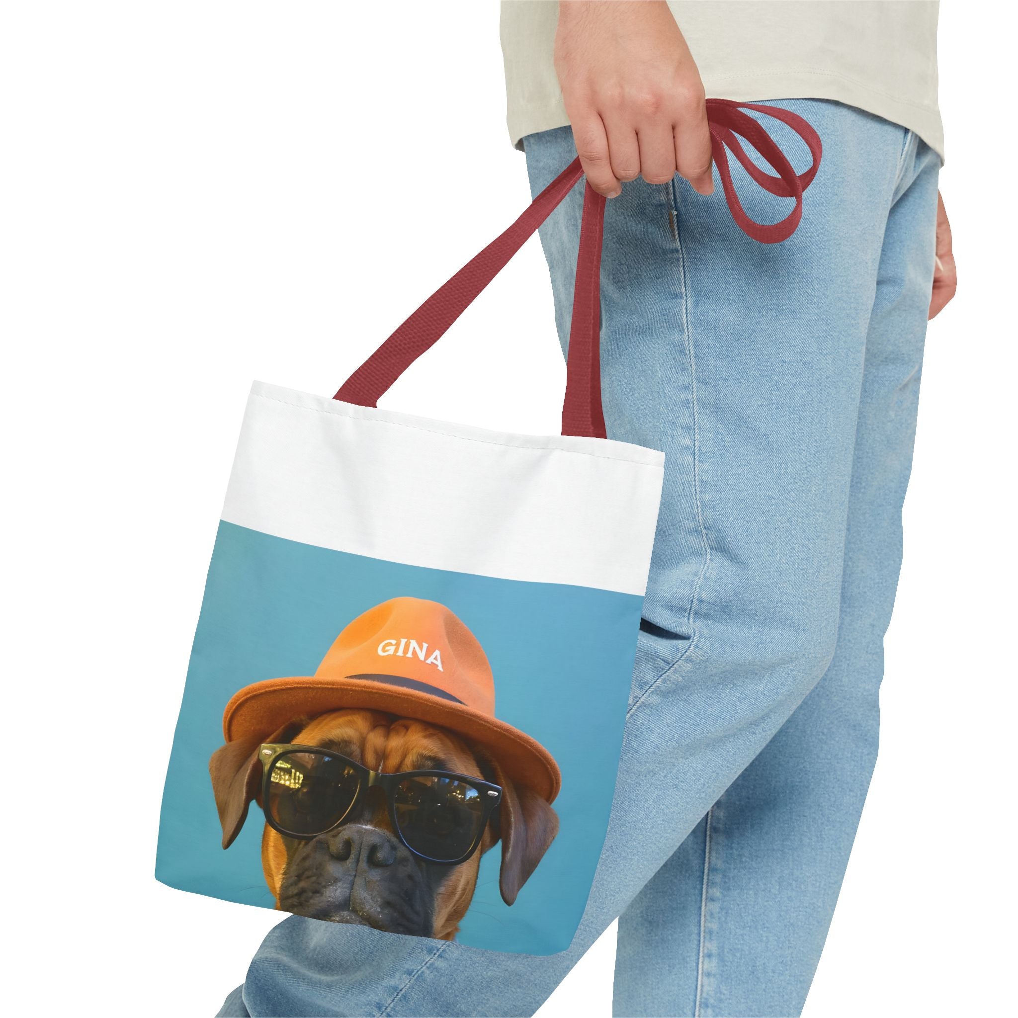 Dog Portrait ToteBg - Denim Style - f82322ec