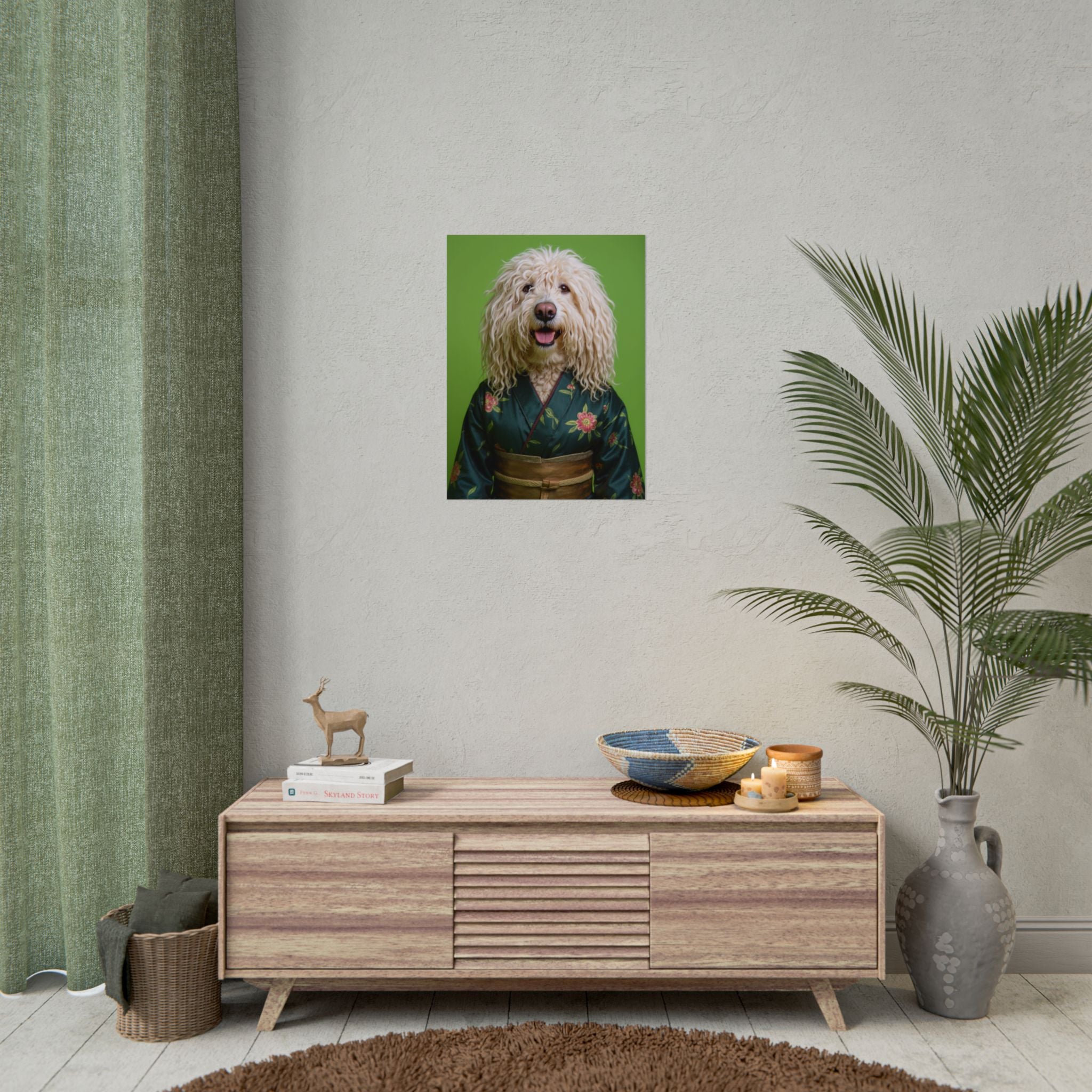 Dog Portrait FinArt - Kimono Vogue - 73bb0b16