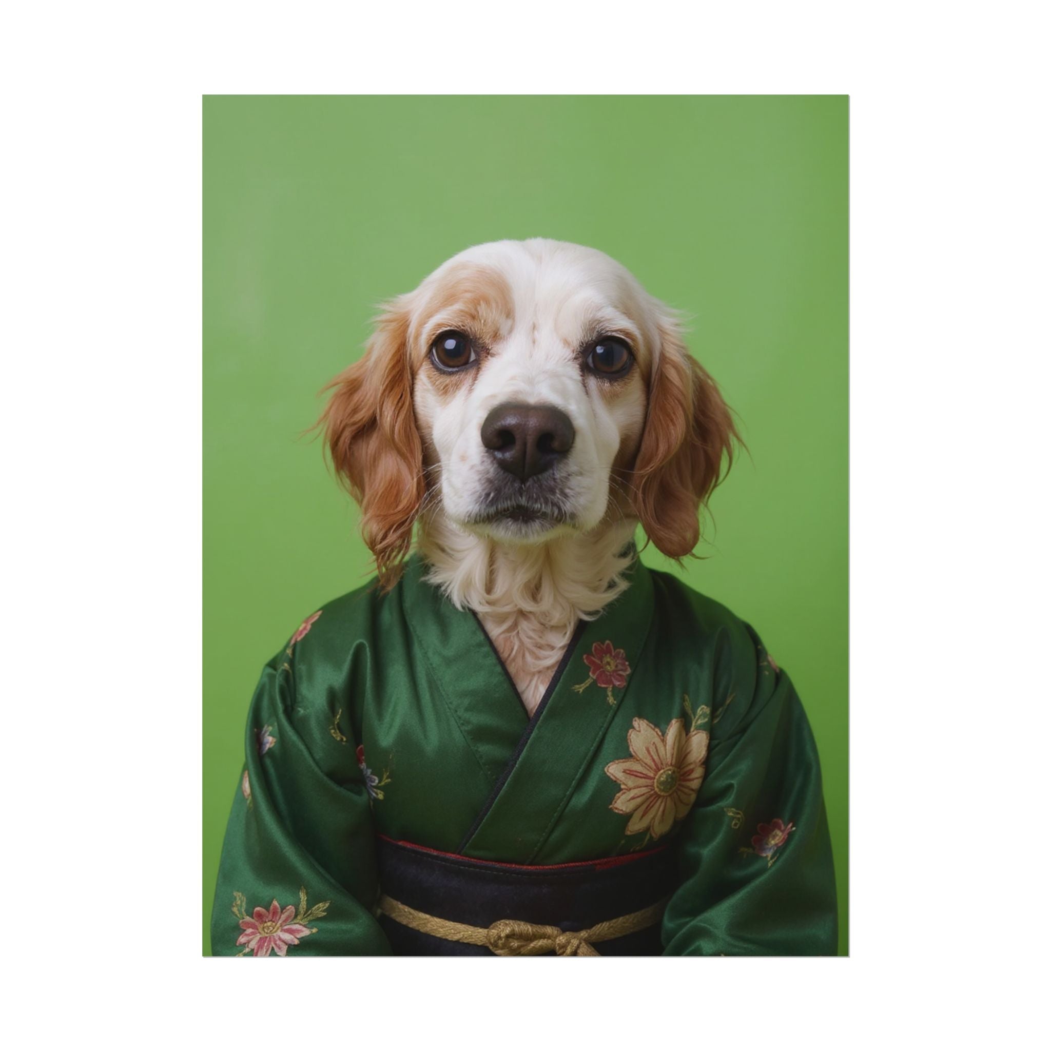 Dog Portrait FinArt - Kimono Vogue - 41f002b5