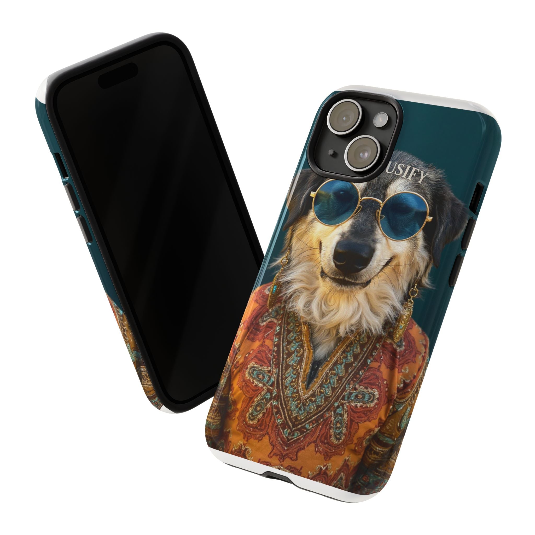 Dog Portrait PhCase - Hippy Style - ddda018c