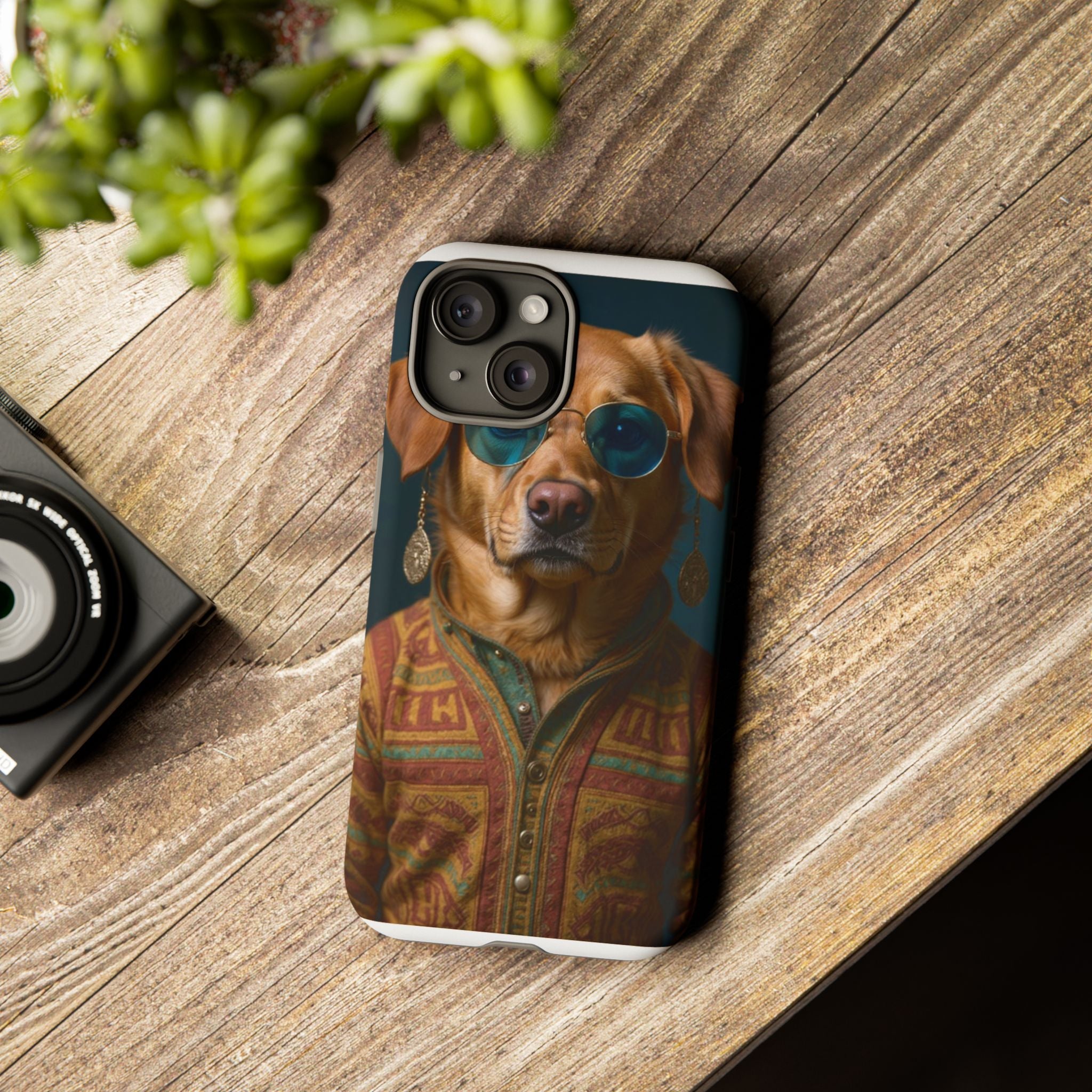 Dog Portrait PhCase - Hippy Style - 56d9d3ee