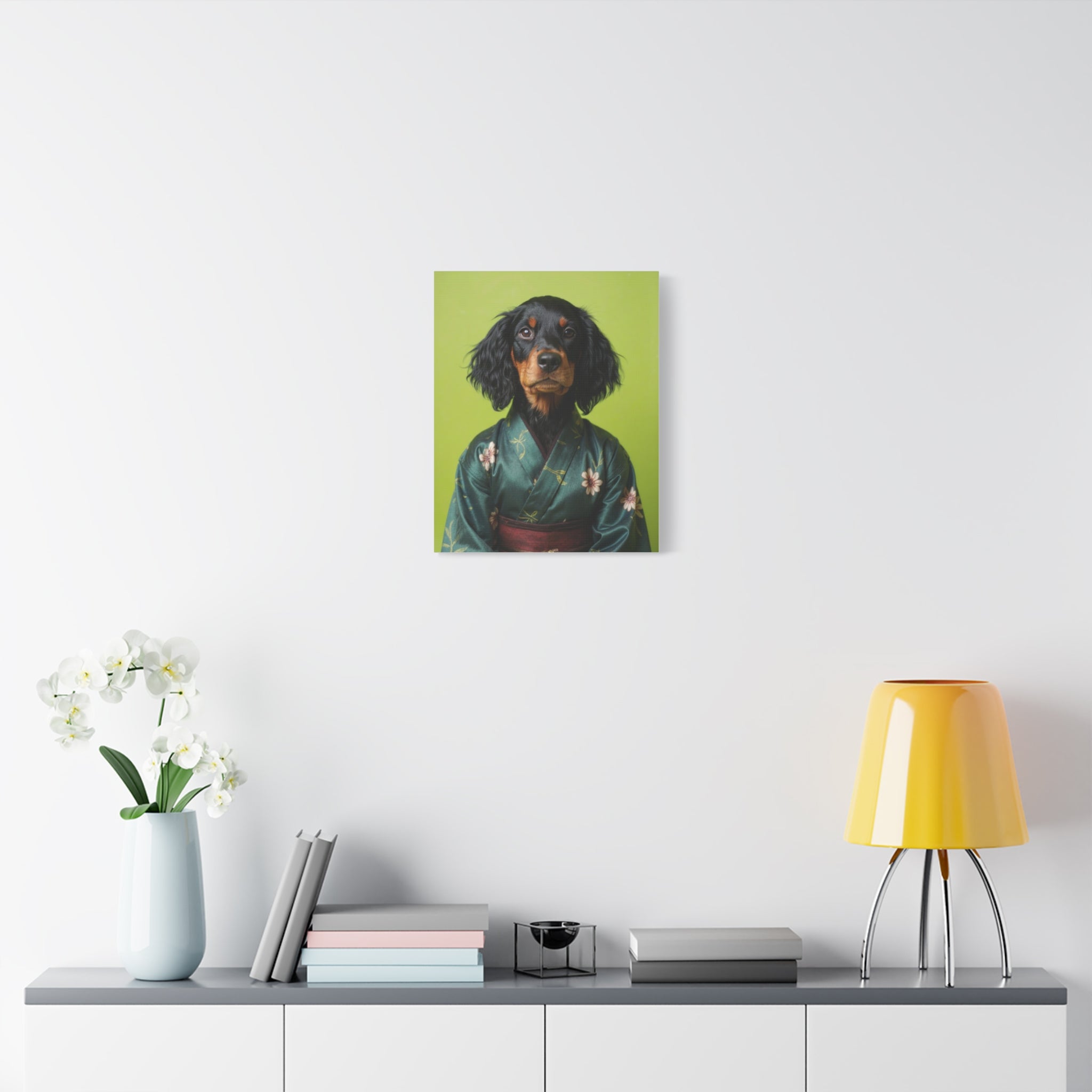 Dog Portrait Canvas - Kimono Vogue - 92d4c4b6
