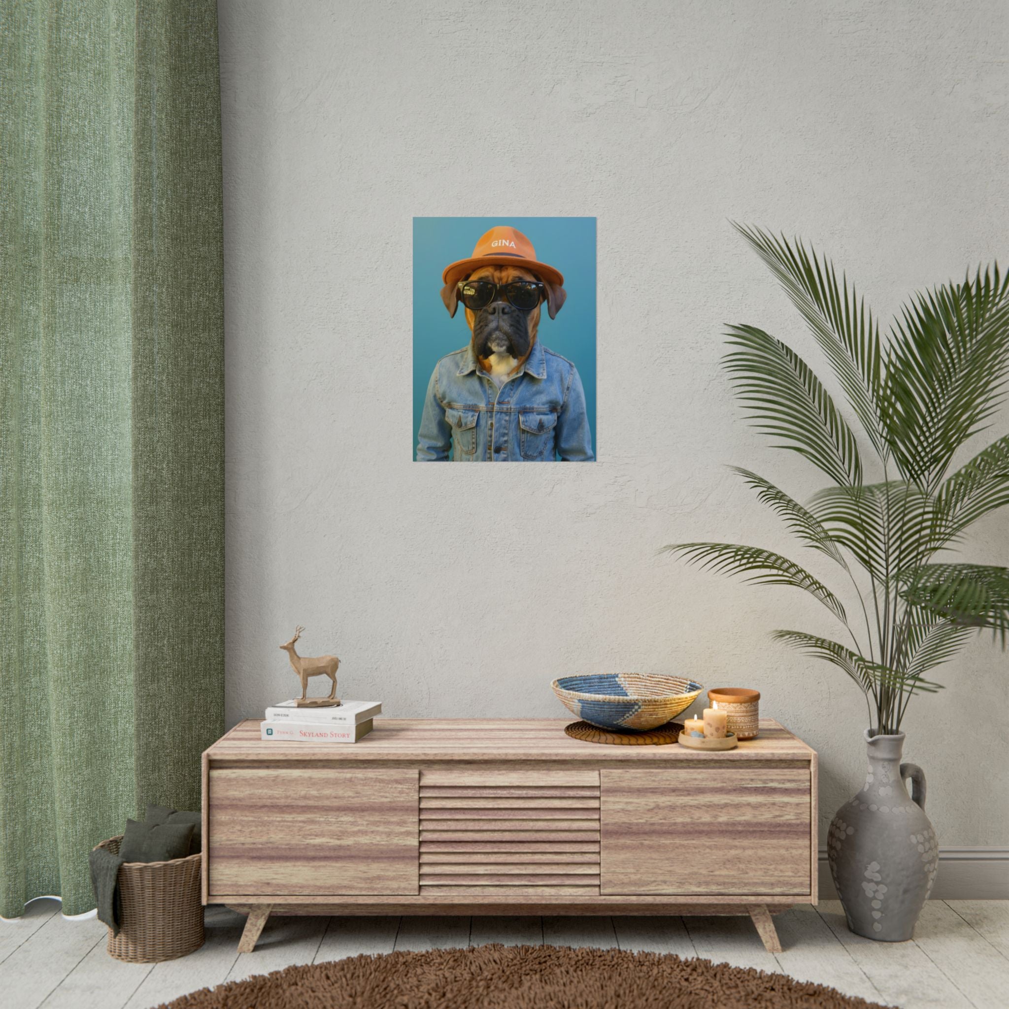 Dog Portrait FinArt - Denim Style - 1b9a0c85