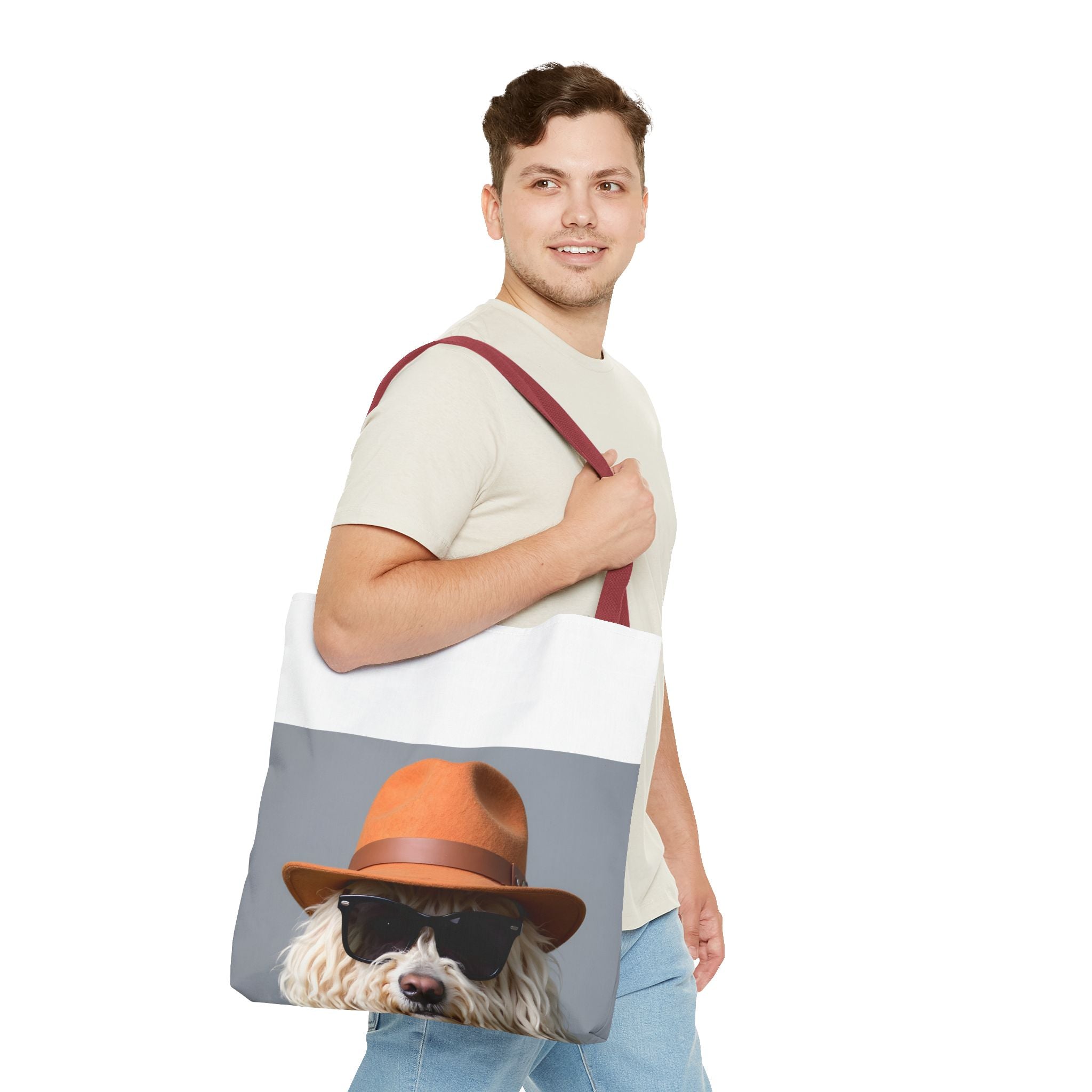 Dog Portrait ToteBg - Denim Style - 89302423