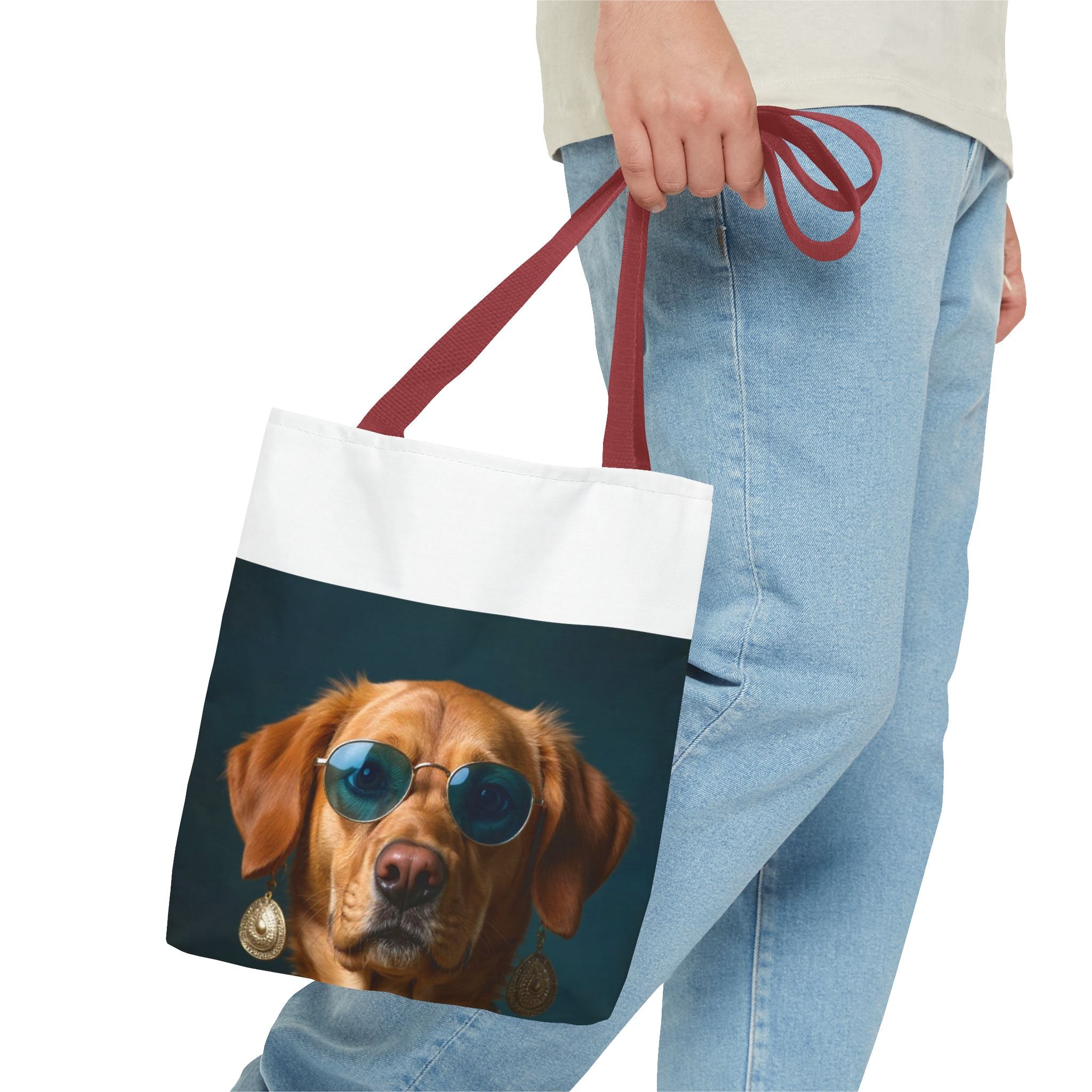 Dog Portrait ToteBg - Hippy Style - 052e9730