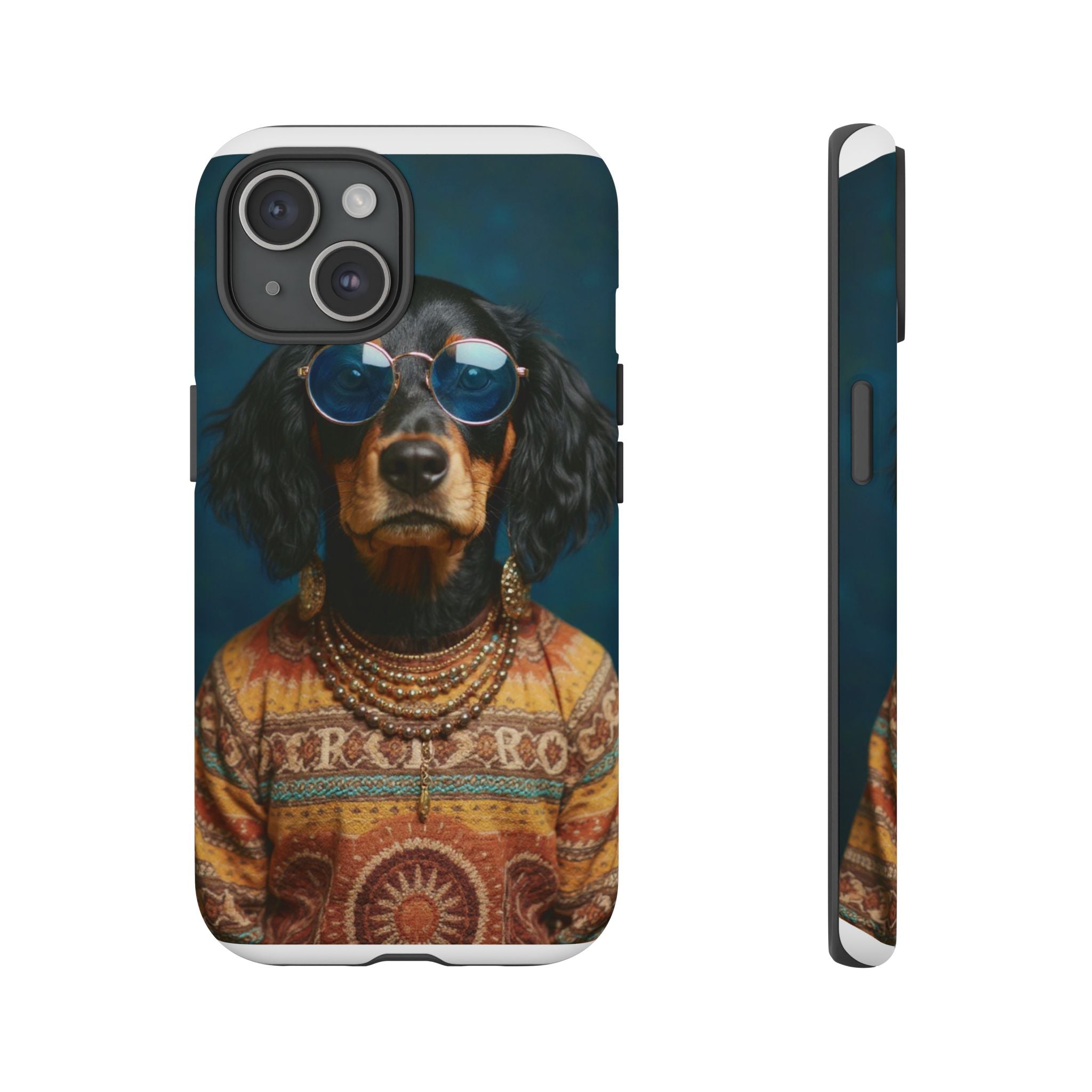 Dog Portrait PhCase - Hippy Style - e13b194d