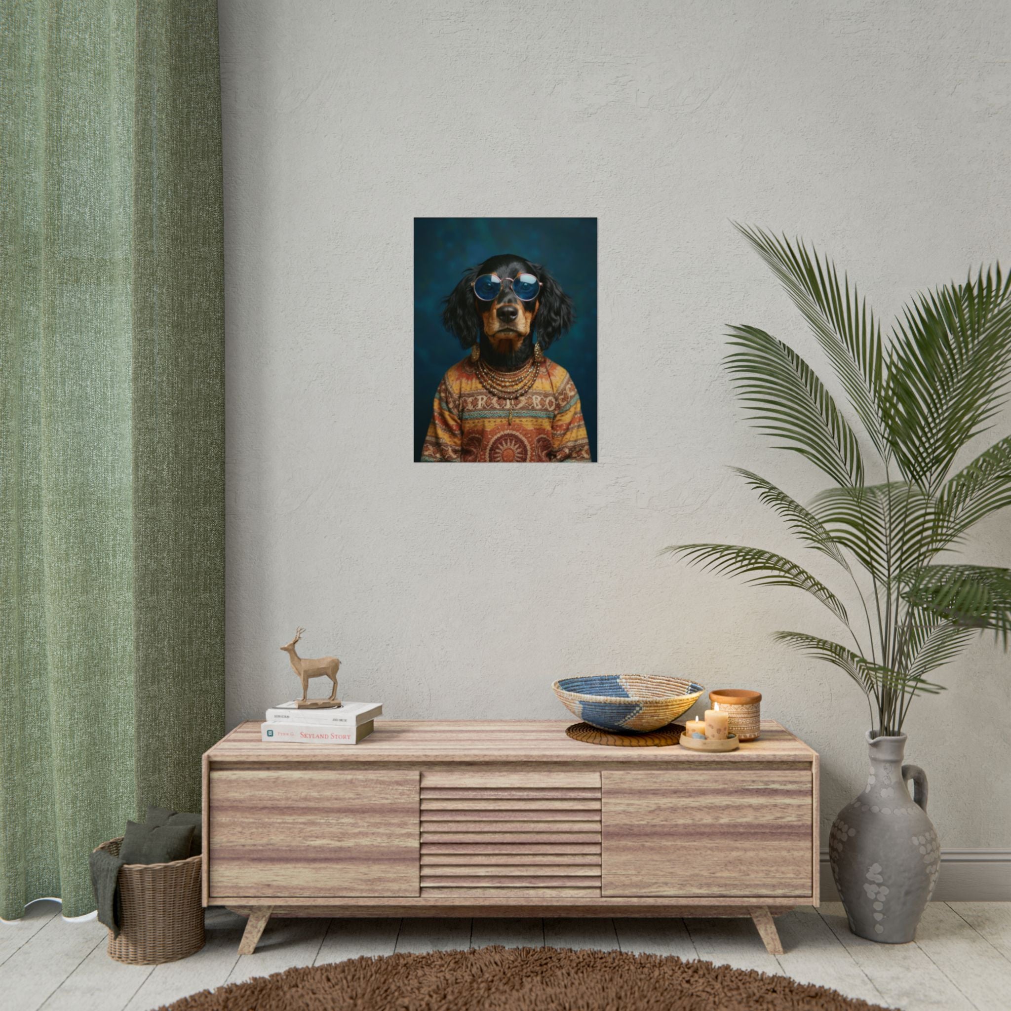 Dog Portrait FinArt - Hippy Style - 8a102245