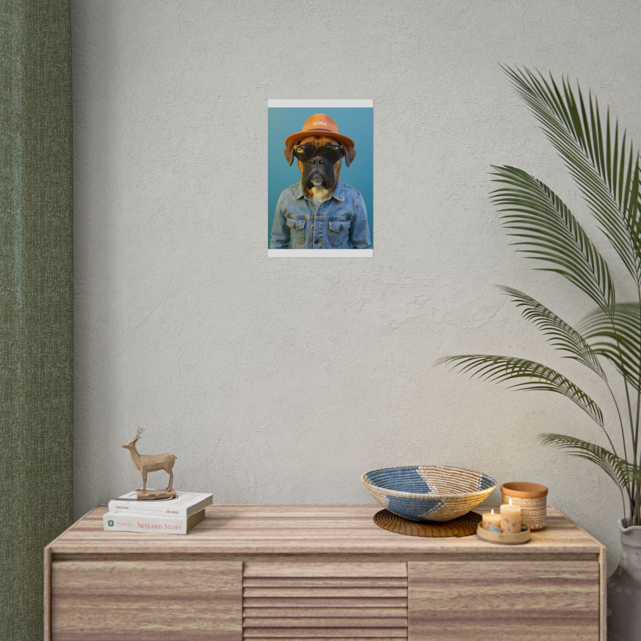 Dog Portrait FinArt - Denim Style - 1b9a0c85