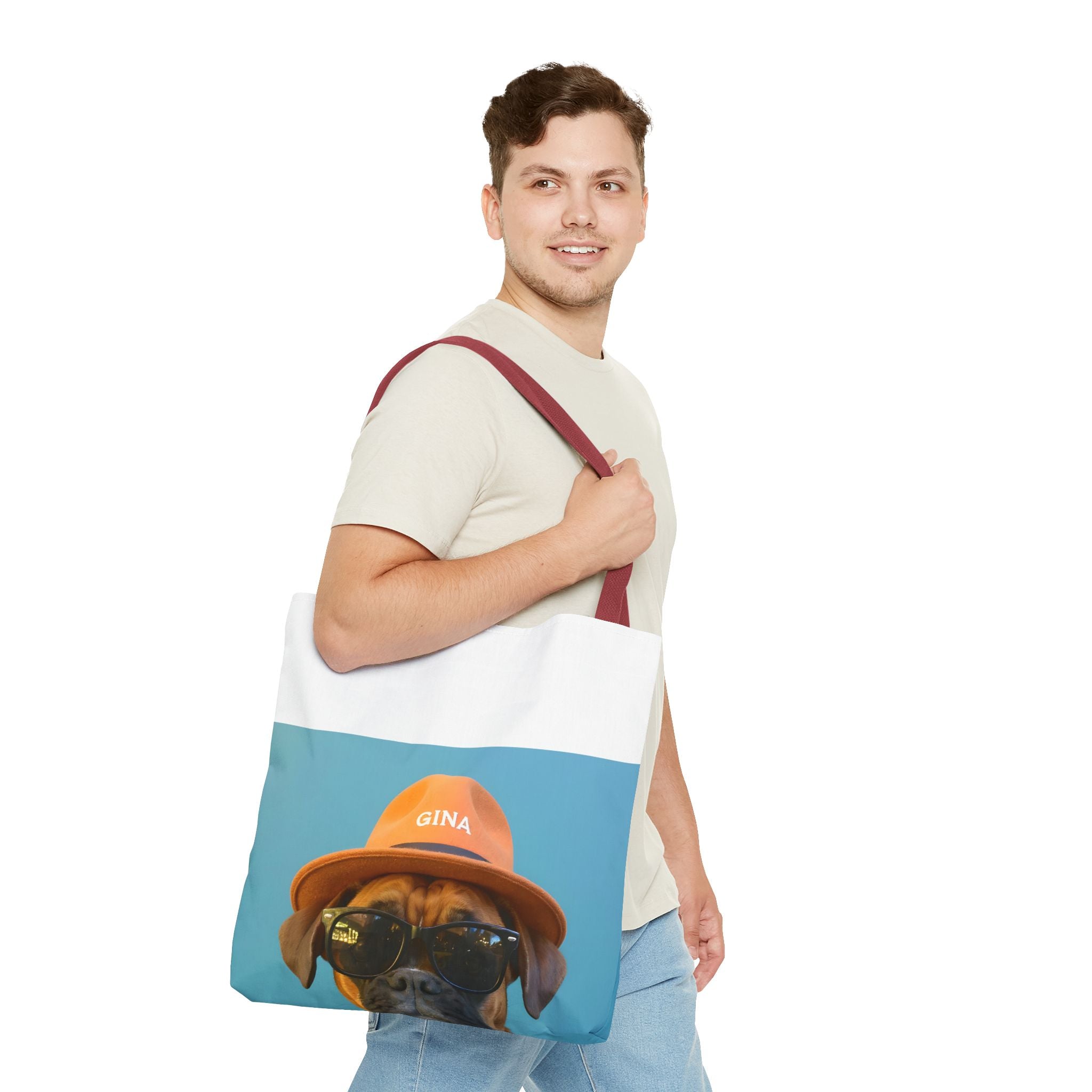 Dog Portrait ToteBg - Denim Style - f82322ec