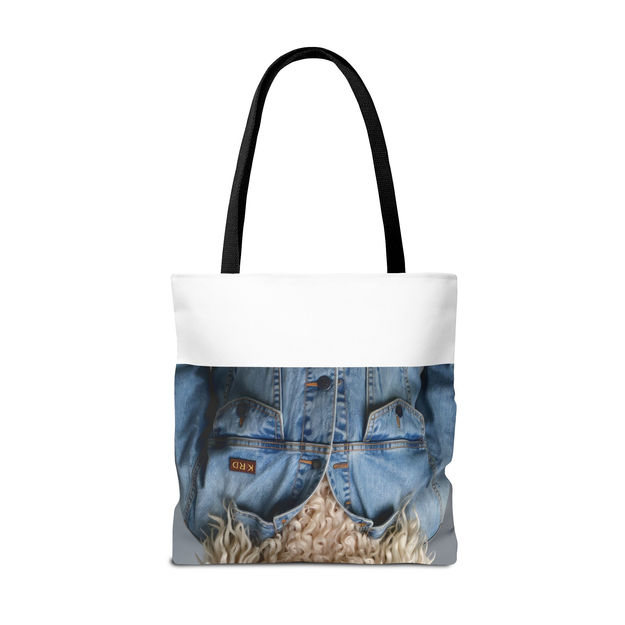 Dog Portrait ToteBg - Denim Style - 89302423