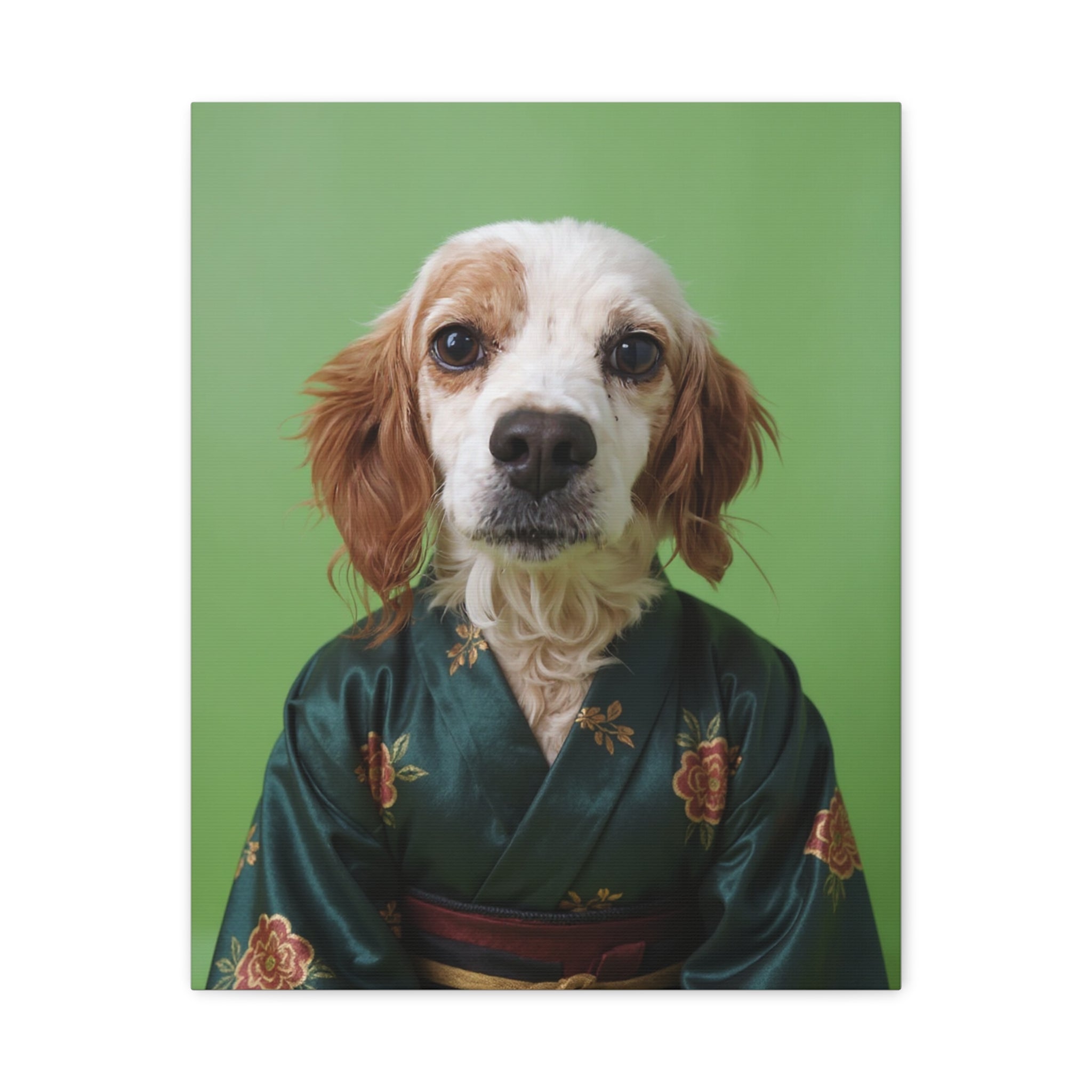 Dog Portrait Canvas - Kimono Vogue - b305948b