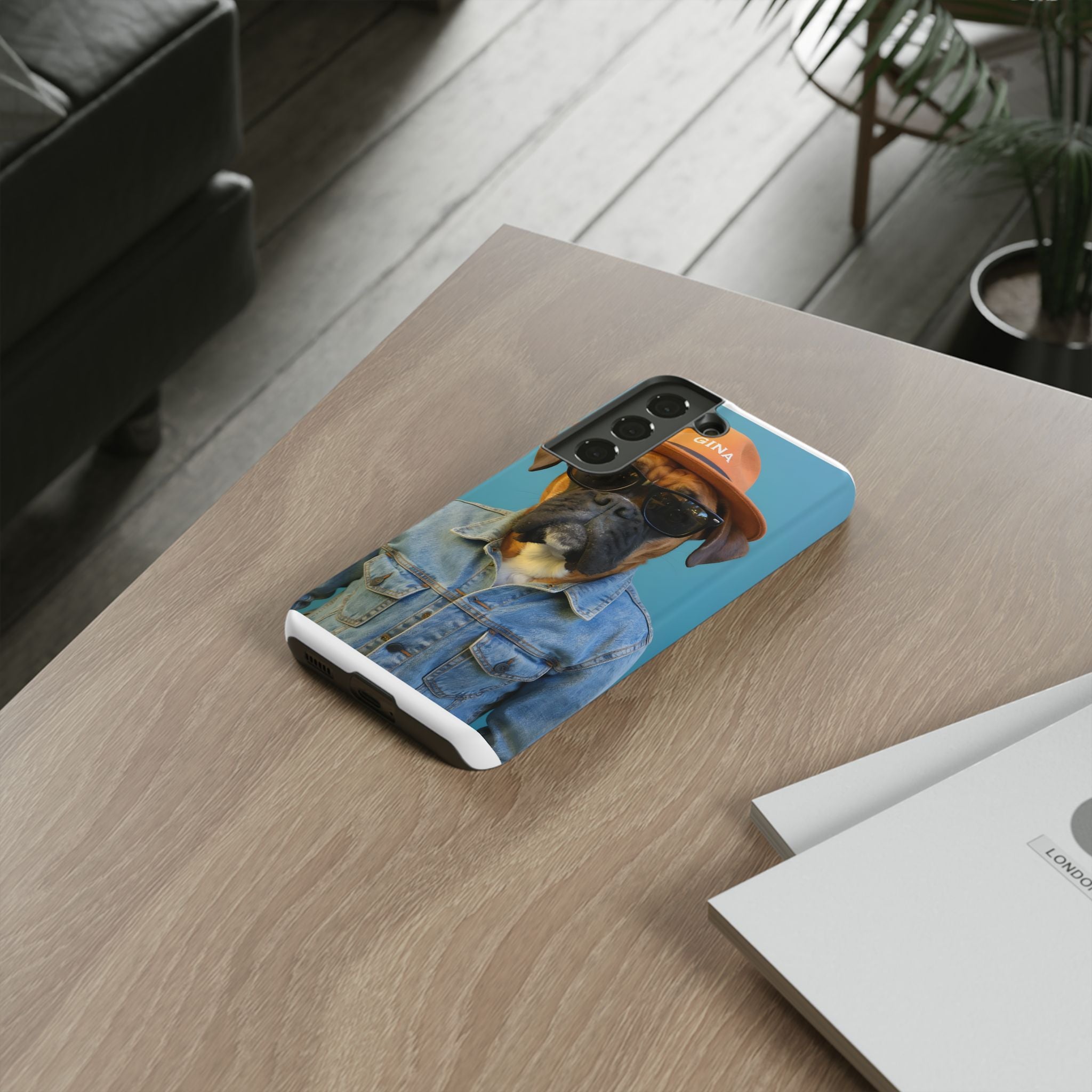 Dog Portrait PhCase - Denim Style - 80a6cbbd