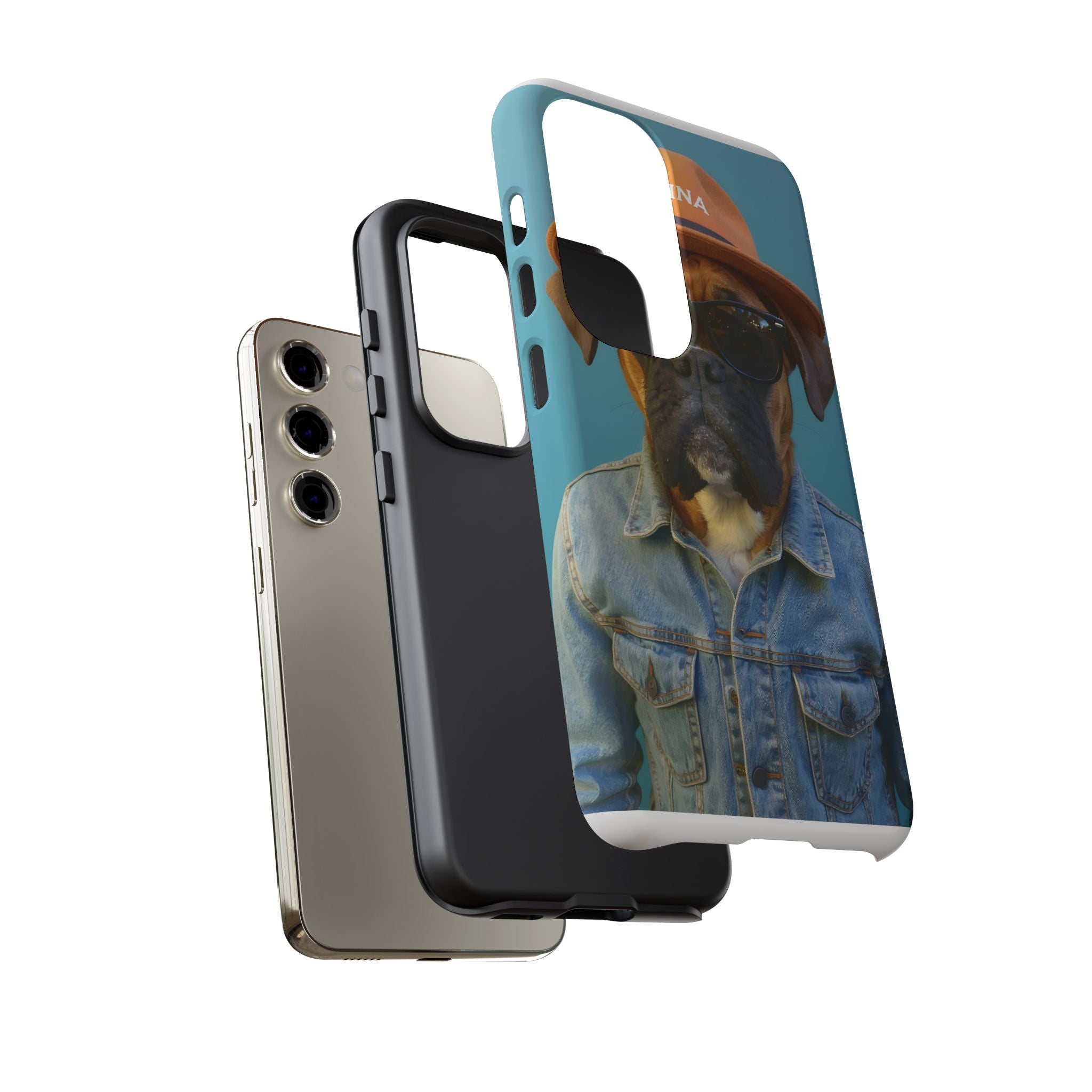 Dog Portrait PhCase - Denim Style - 80a6cbbd