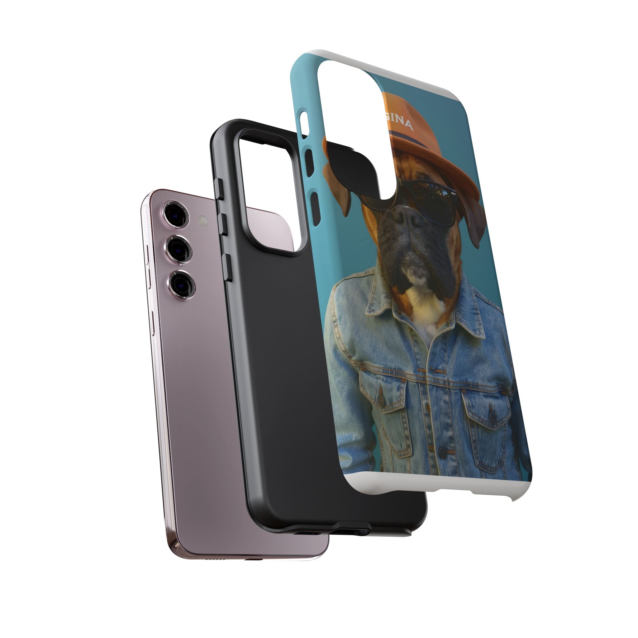 Dog Portrait PhCase - Denim Style - 80a6cbbd