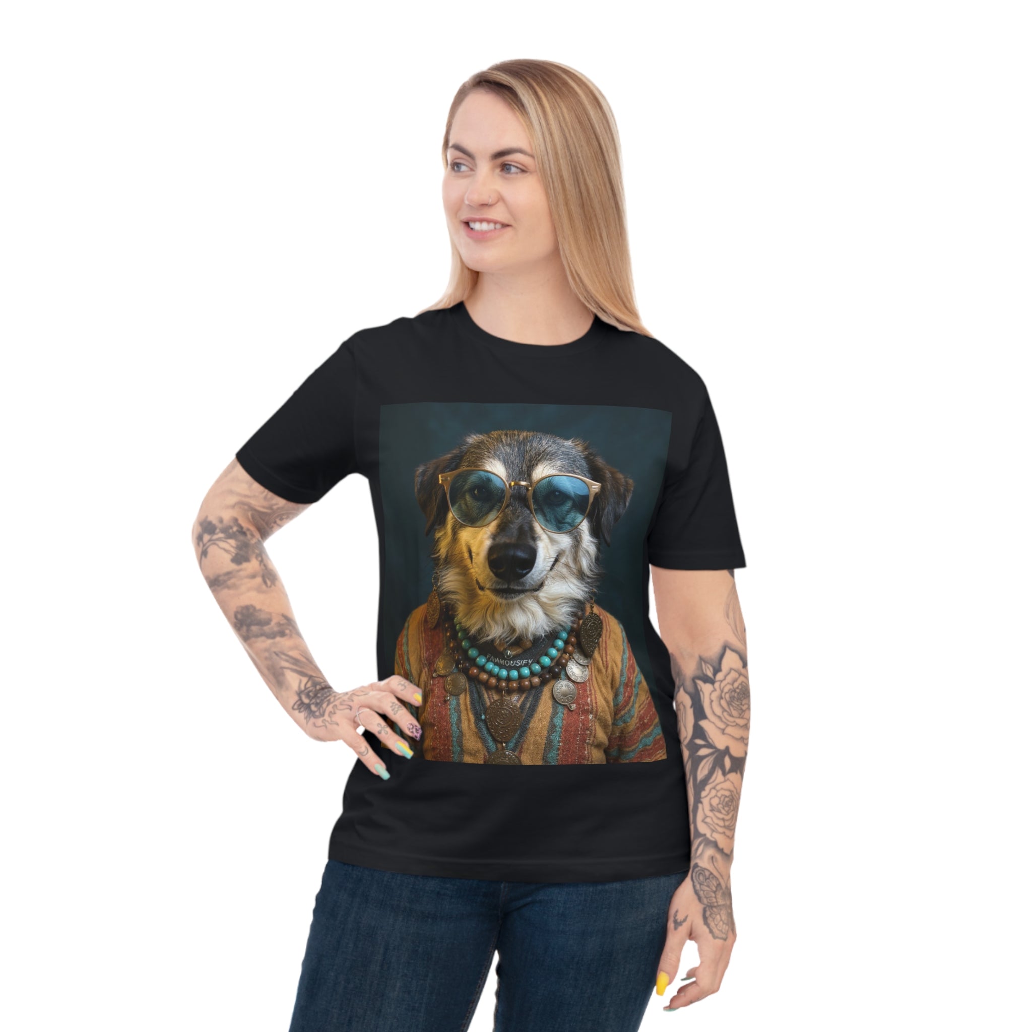 Dog Portrait TShirt - Hippy Style - abb82534