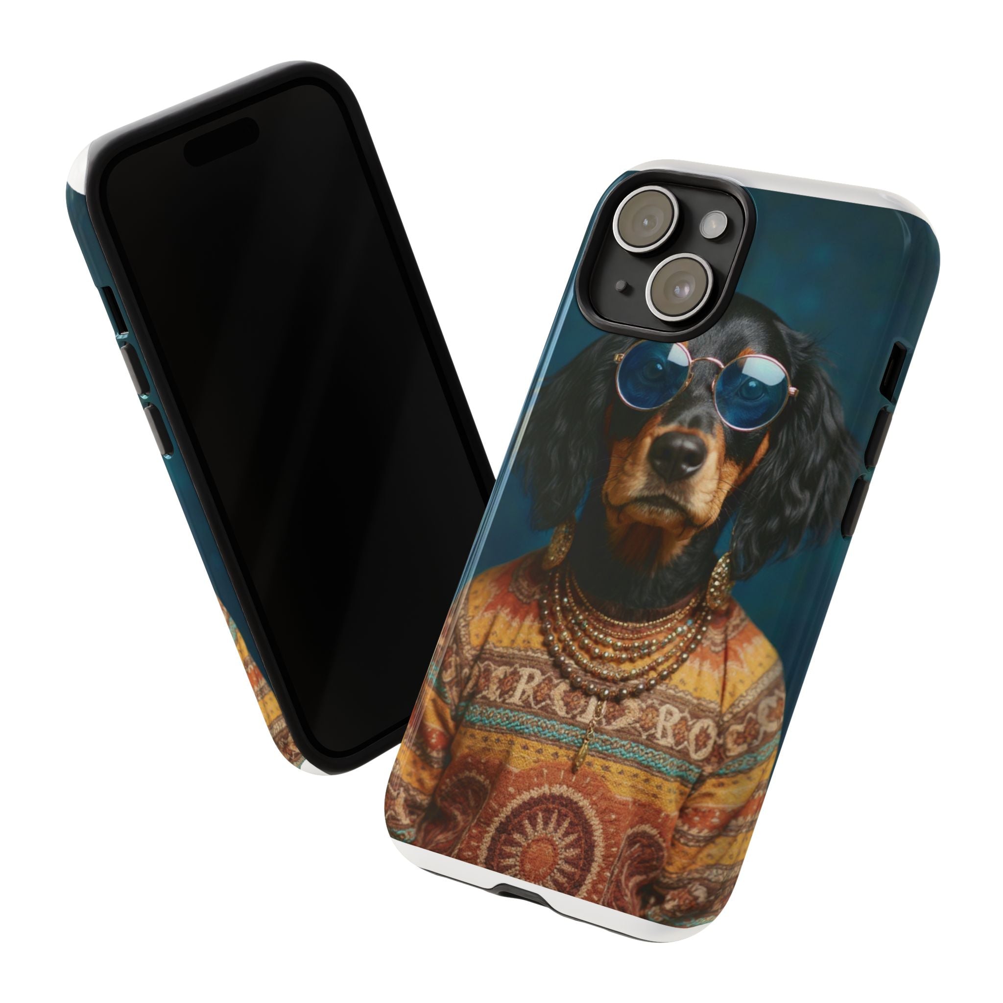 Dog Portrait PhCase - Hippy Style - e13b194d