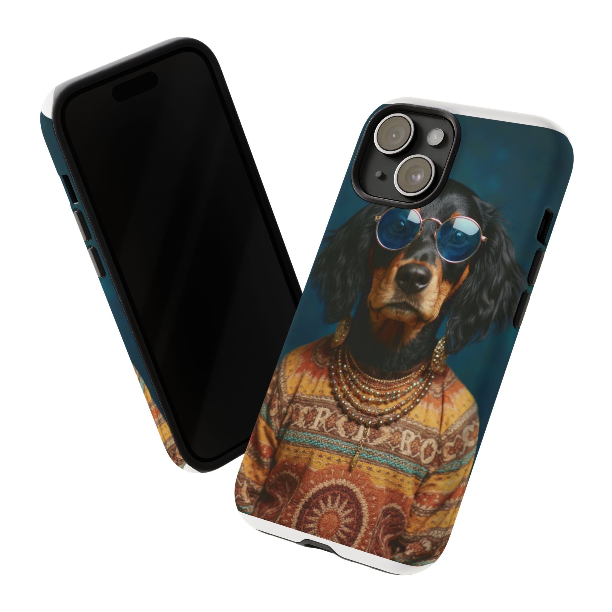 Dog Portrait PhCase - Hippy Style - e13b194d