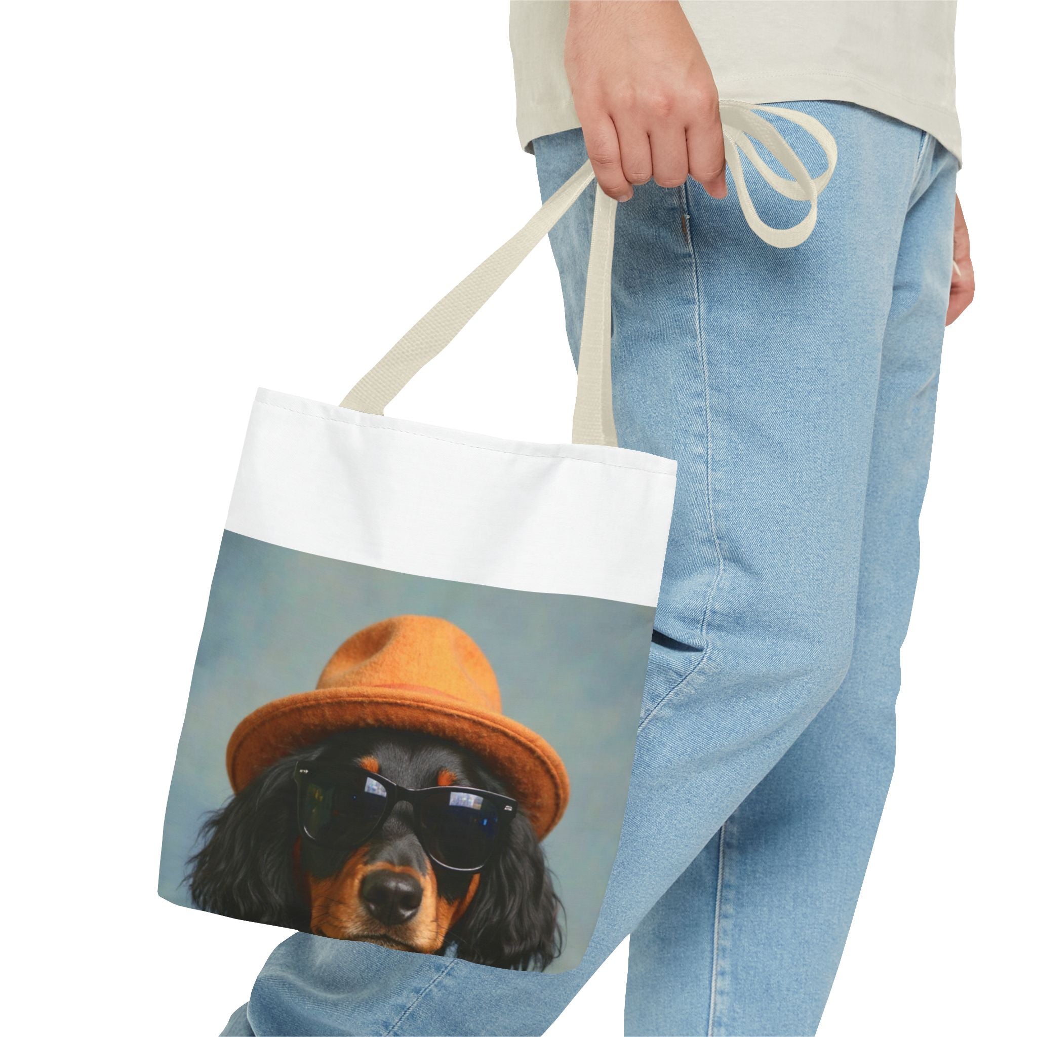 Dog Portrait ToteBg - Denim Style - 500e6c86