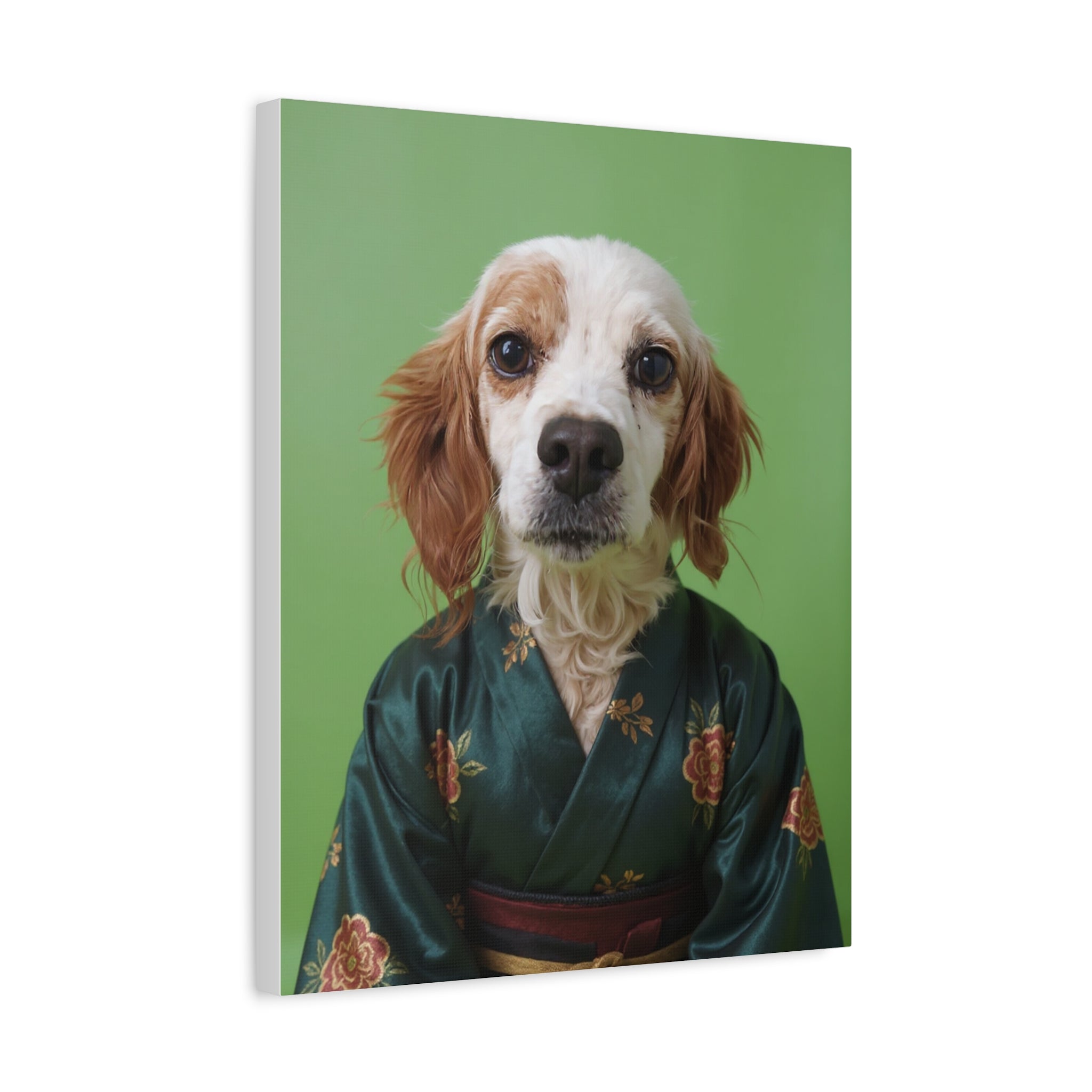 Dog Portrait Canvas - Kimono Vogue - b305948b